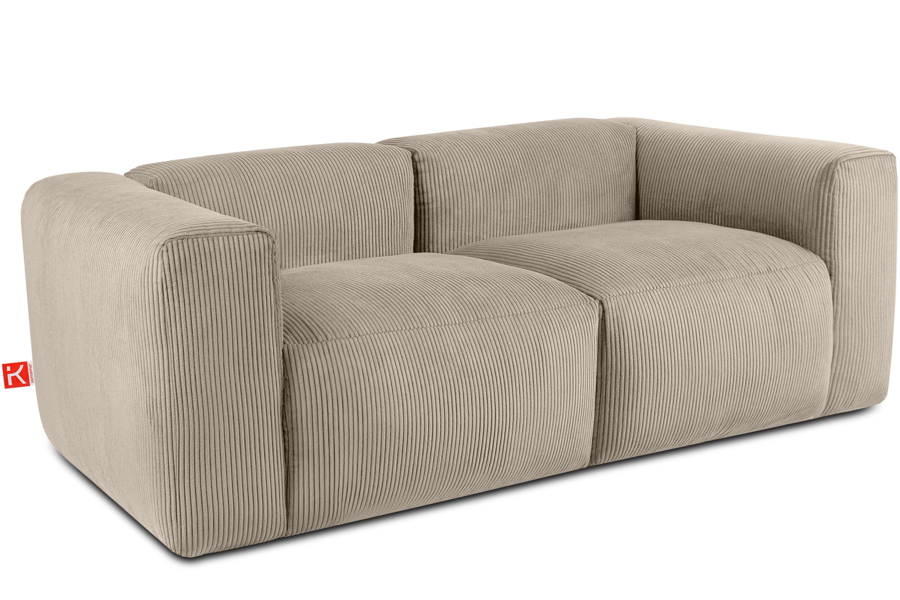KONSIMO® 3-Sitzer BUFFO Einzelsofa, modulares Sofa, hergestellt in der EU,extrem weicher und bequemer Sitz