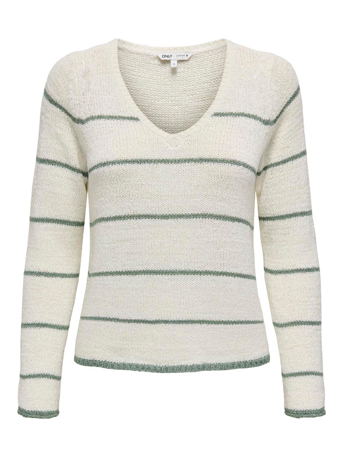 V-Ausschnitt-Pullover ONLGEENA L/S V-NECK KNT NOOS