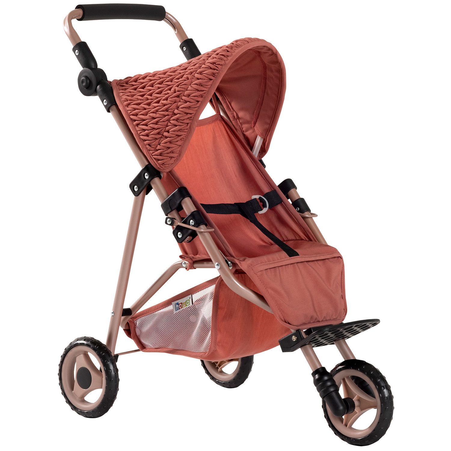 howa Puppenbuggy grace, für Puppen bis 50cm, mit höhenverstellbaren Griff, zusammenklappbar