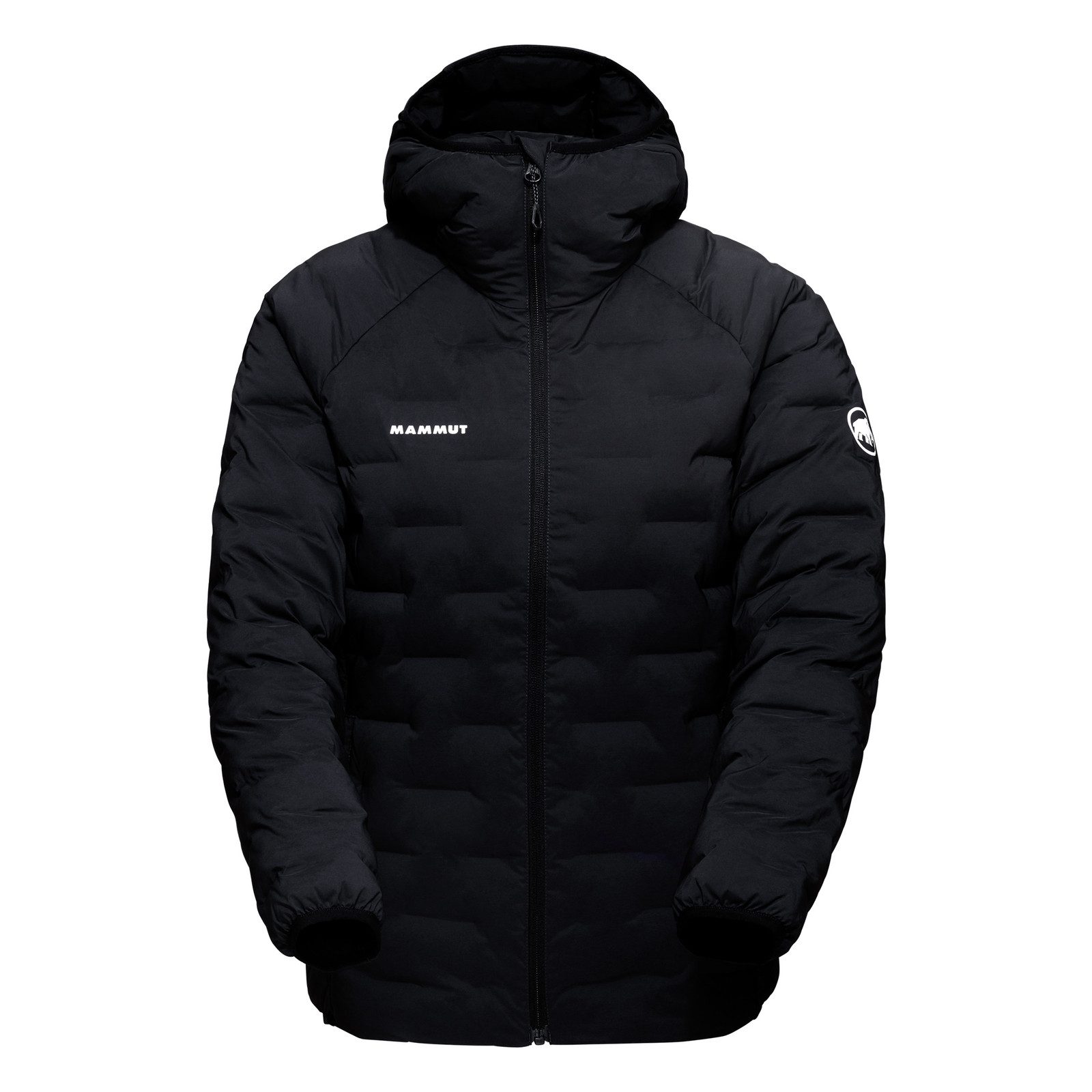 Mammut Steppjacke Sender IN Hooded Jacket mit Markenschriftzug auf der Vorderseite