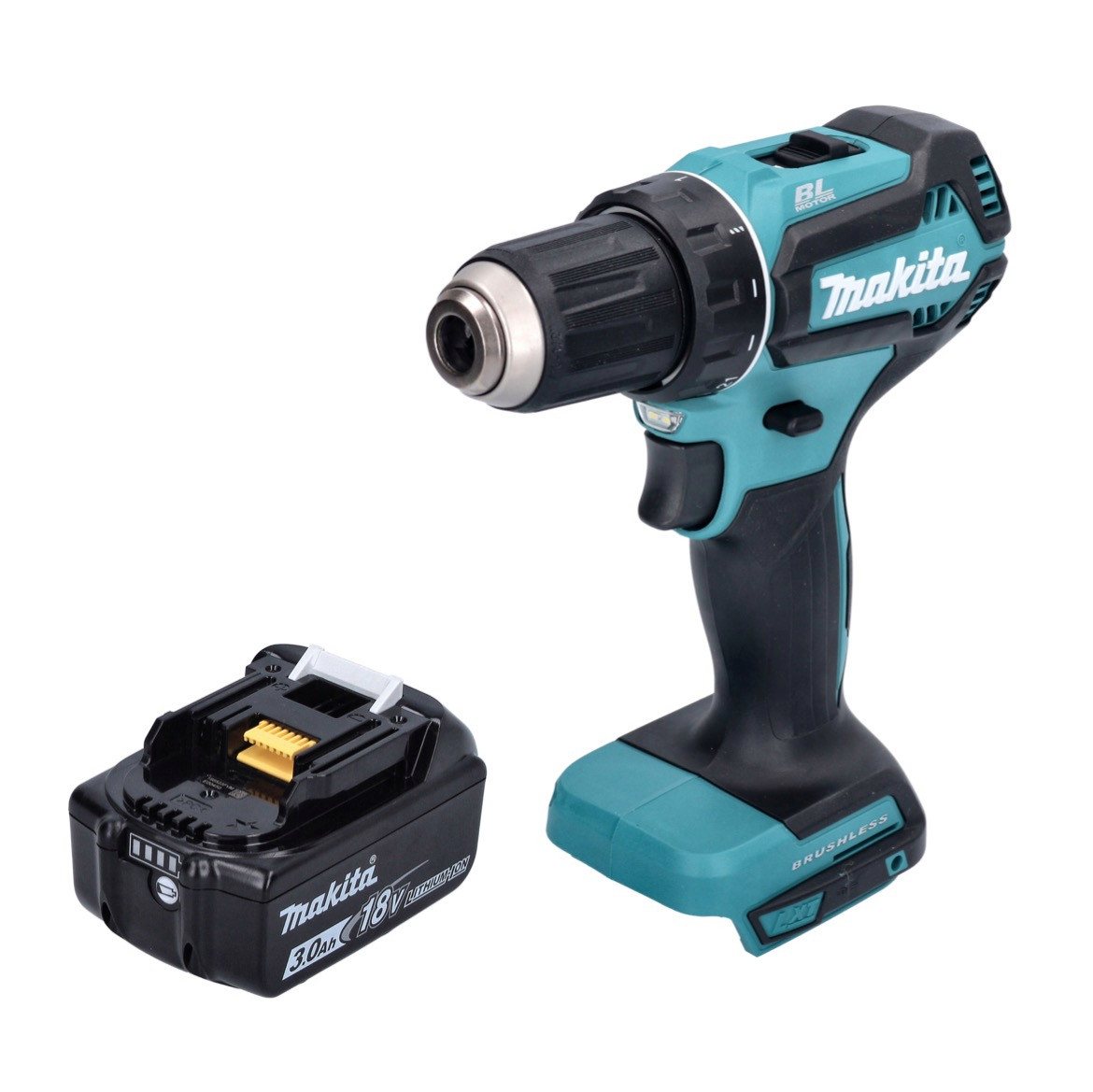 Thumbnail - Makita Akku-Schrauber DDF 485 F1 Akku Bohrschrauber 18 V 50 Nm Brushless + 1x Akku 3,0 Ah -