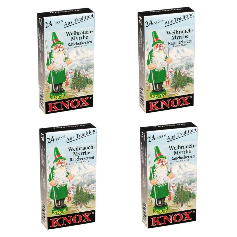 KNOX Duftkerze 4 Päckchen Räucherkerzen- Weihrauch - 24er Packung günstig online kaufen