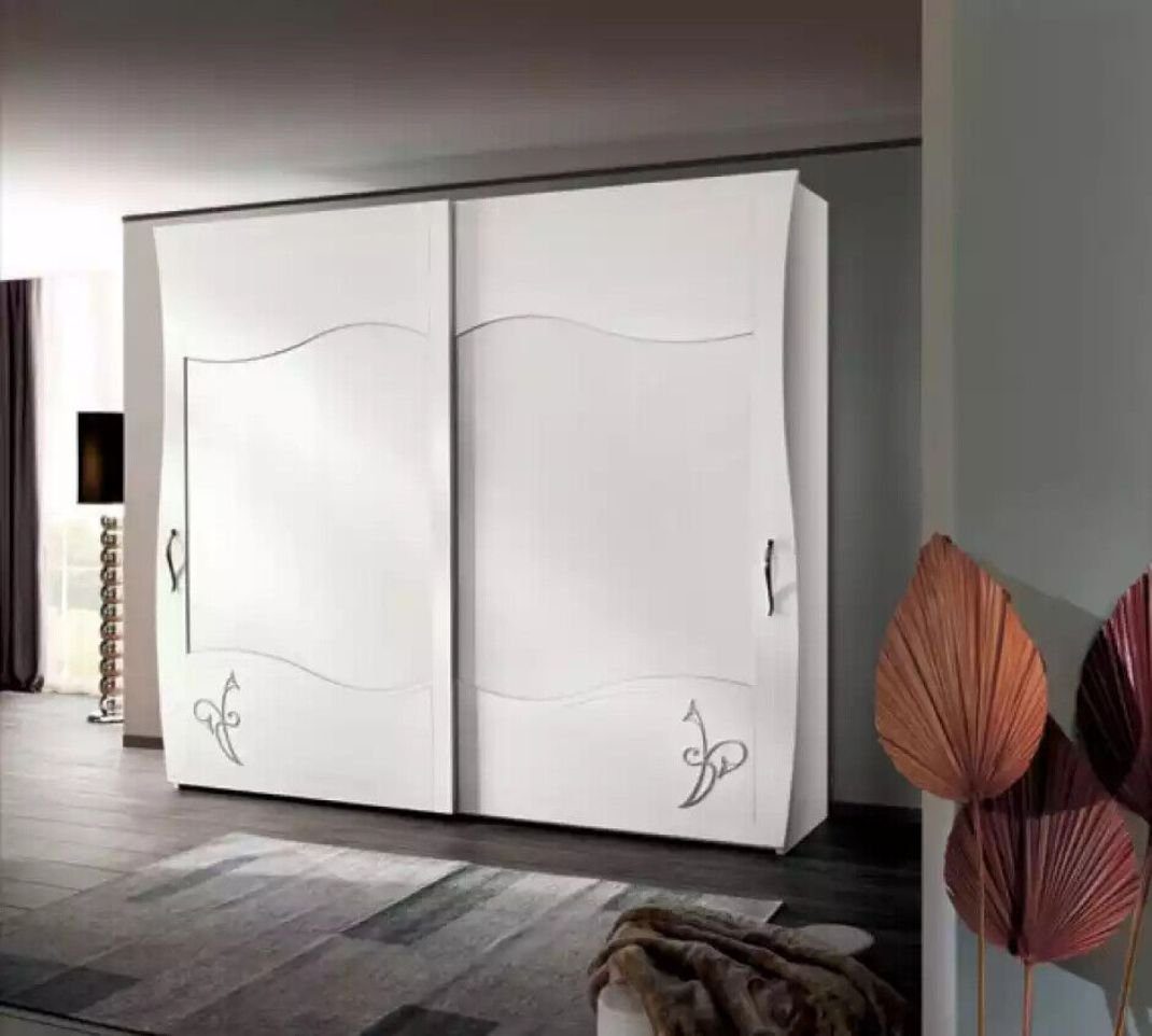 Weiß Made Möbel Neu Einrichtung Kleiderschrank JVmoebel Italienische Schlafzimmer Kleiderschrank) in (1-St., Kleiderschrank Italy