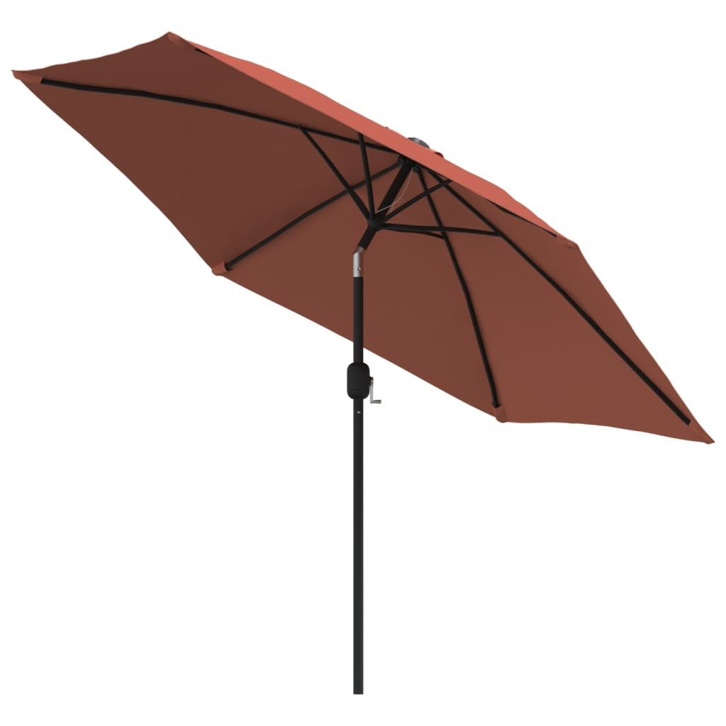 vidaXL Sonnenschirm Sonnenschirm mit Metall-Mast 300 cm Terrakotta