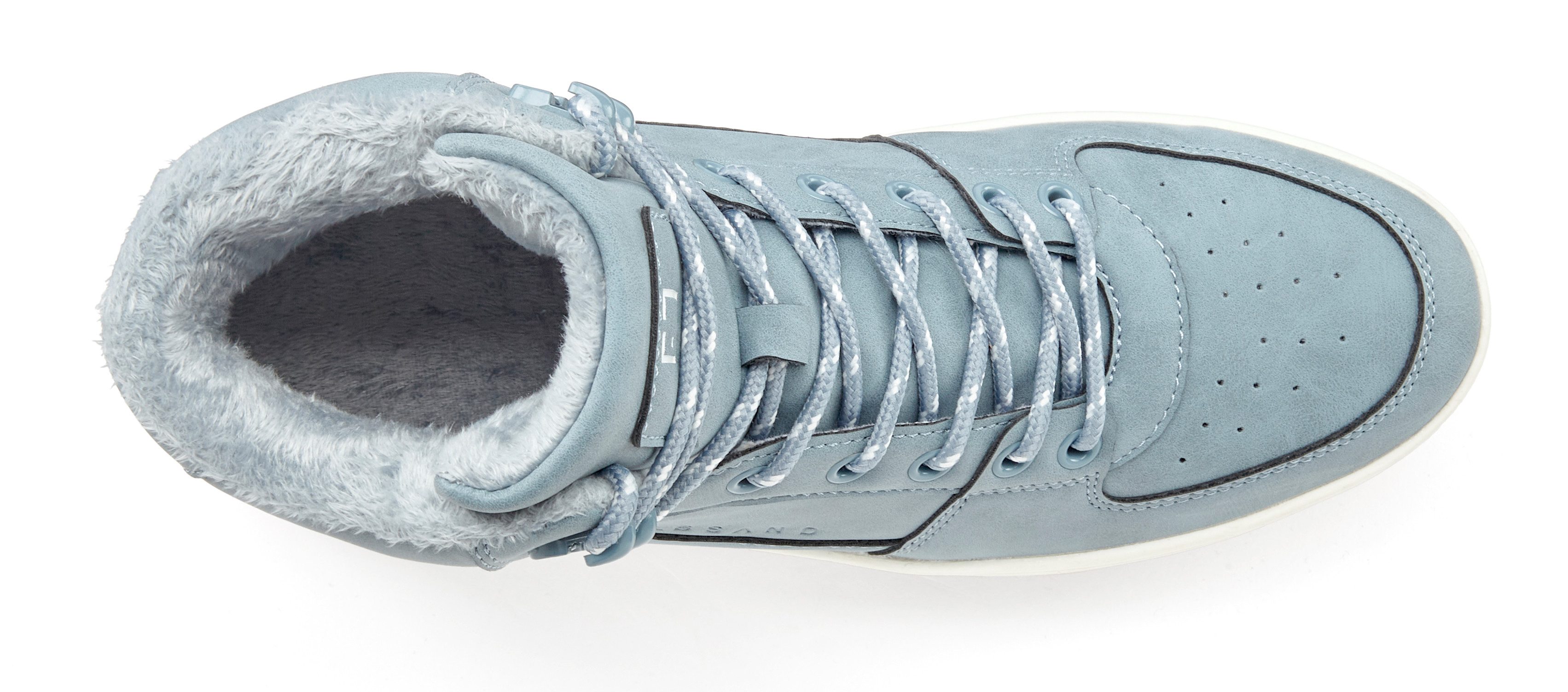 Elbsand Freizeitschuh, Halbschuh, High Top Sneaker, Turnschuh, Schnürschuh Sneaker Schnürhalbschuh mit kuscheligem Warmfutter