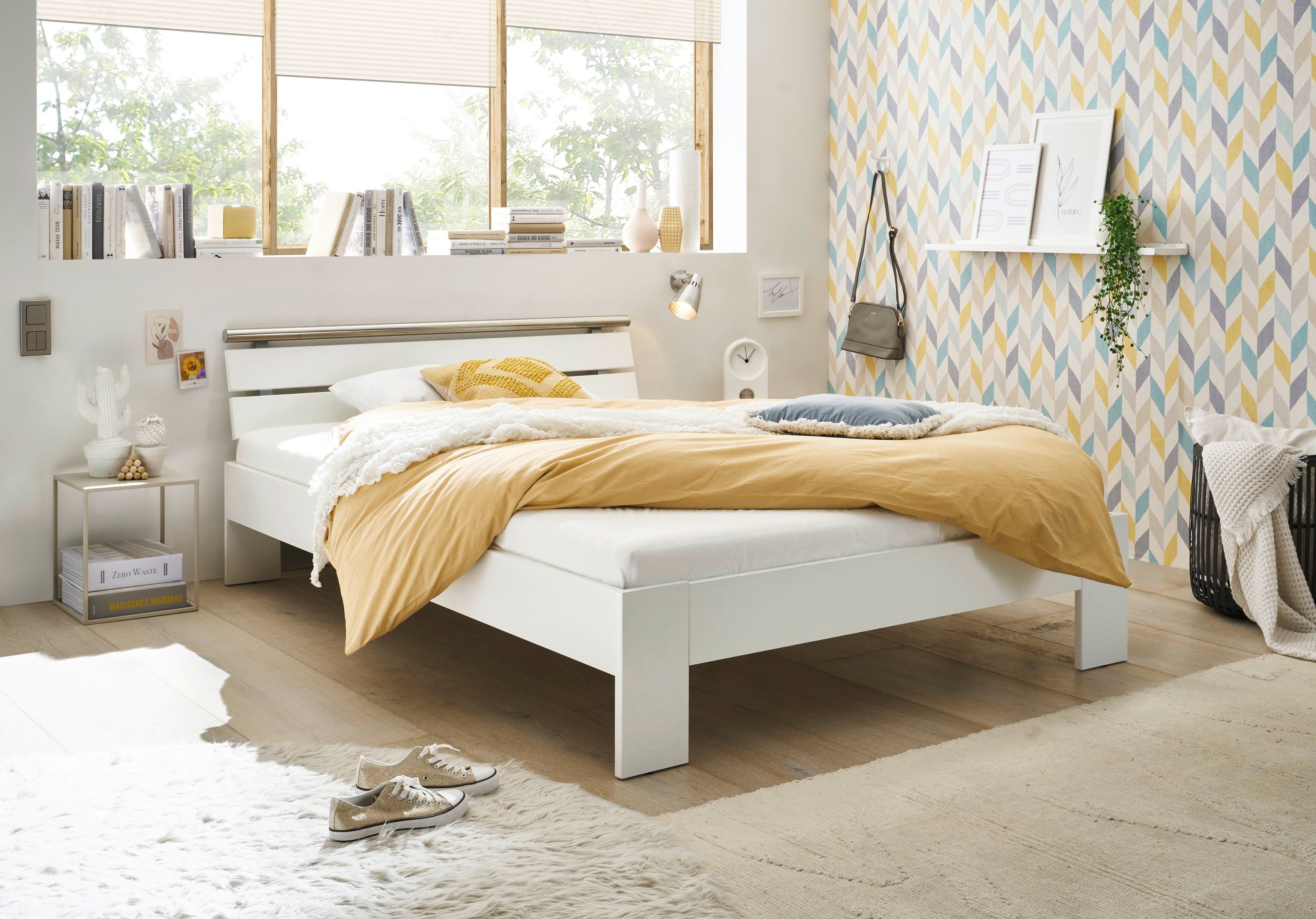 Schlafkontor Futonbett Nizza, Breite 140 cm, mit XXL Belastbarkeit bis zu 200 kg