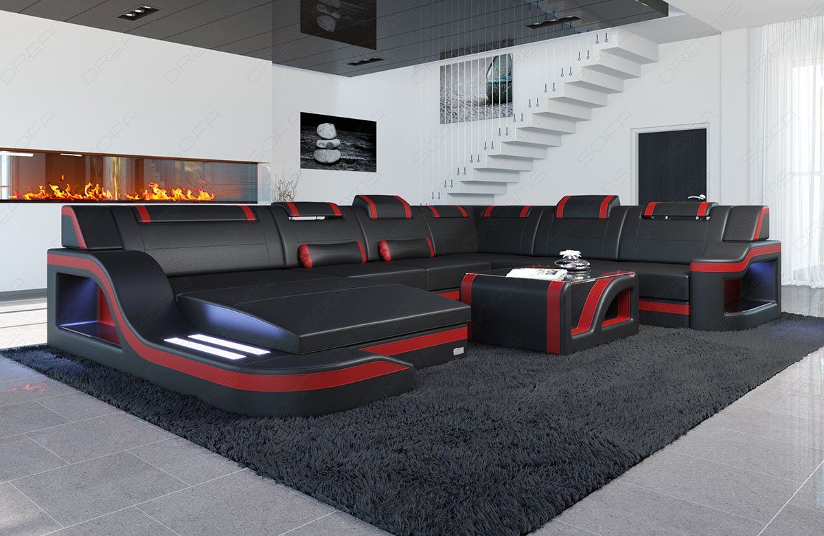 Sofa Dreams Wohnlandschaft XXL Ledersofa Palermo günstig online kaufen