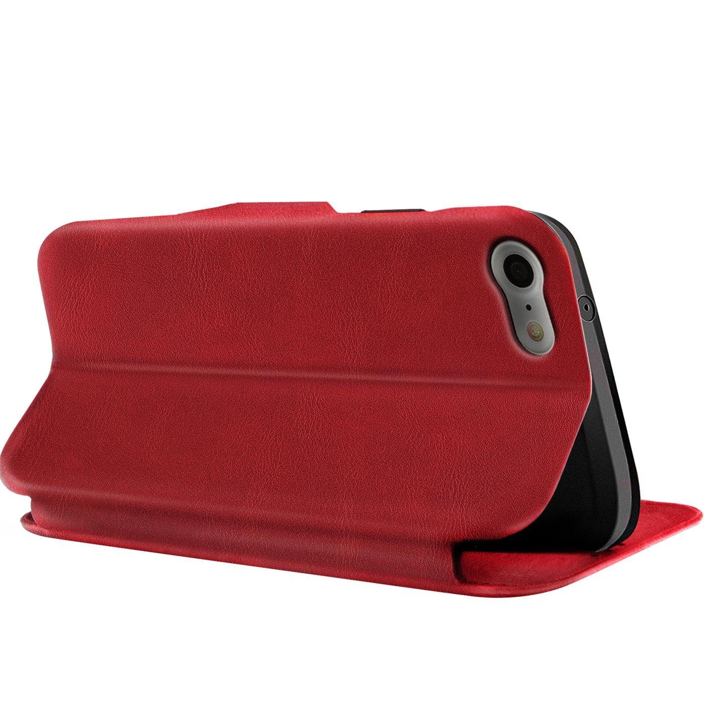 CoolGadget Handyhülle Business Premium Hülle Für iPhone SE 3. Generation 4,7 Zoll, Handy Tasche mit Kartenfach für iPhone SE 2022/2020 Schutzhülle – Bild 4 von 5