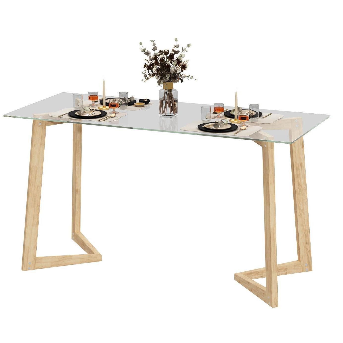FUFU&GAGA Esstisch Beistelltisch, Esstisch,schwarz, MDF, 120 günstig online kaufen