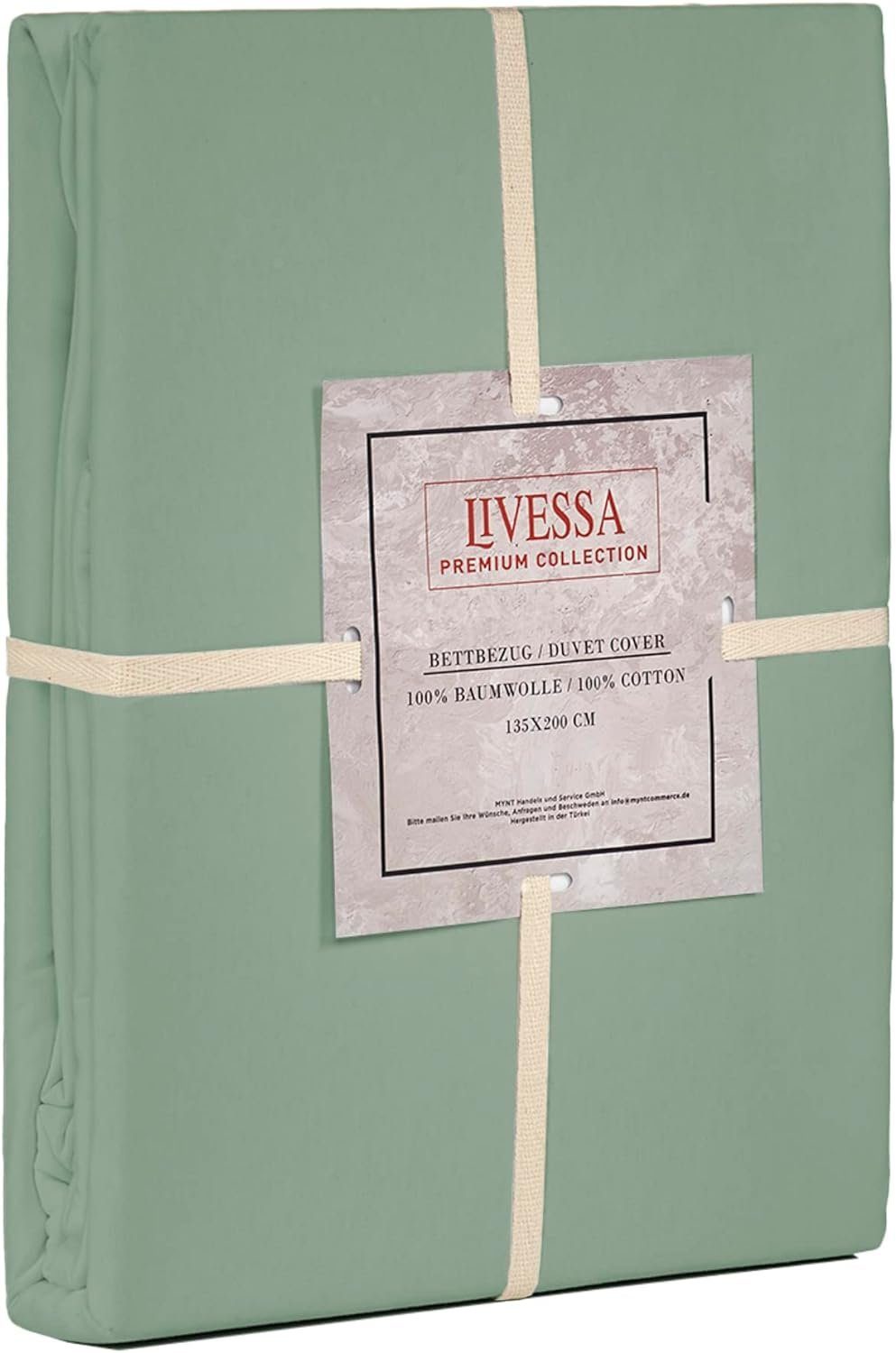 livessa Bettbezug Bettbezug Baumwolle Jersey Bettwäsche Allergiker Reißverschluss, (1 St), 100% Baumwolle Single-Jersey 140 g/m² weich & atmungsaktiv – Bild 4 von 5