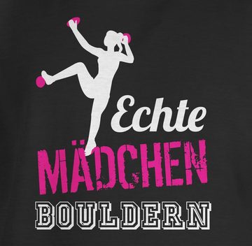 Shirtracer T-Shirt Echte Mädchen bouldern fuchsia/weiß Kinder Sport Kleidung