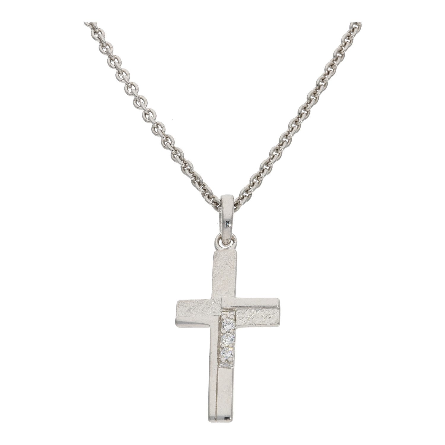 Kreuzanhänger Kreuz Anhänger Silber 925 Zirkonia JL20-02-1335 JuwelmaLux