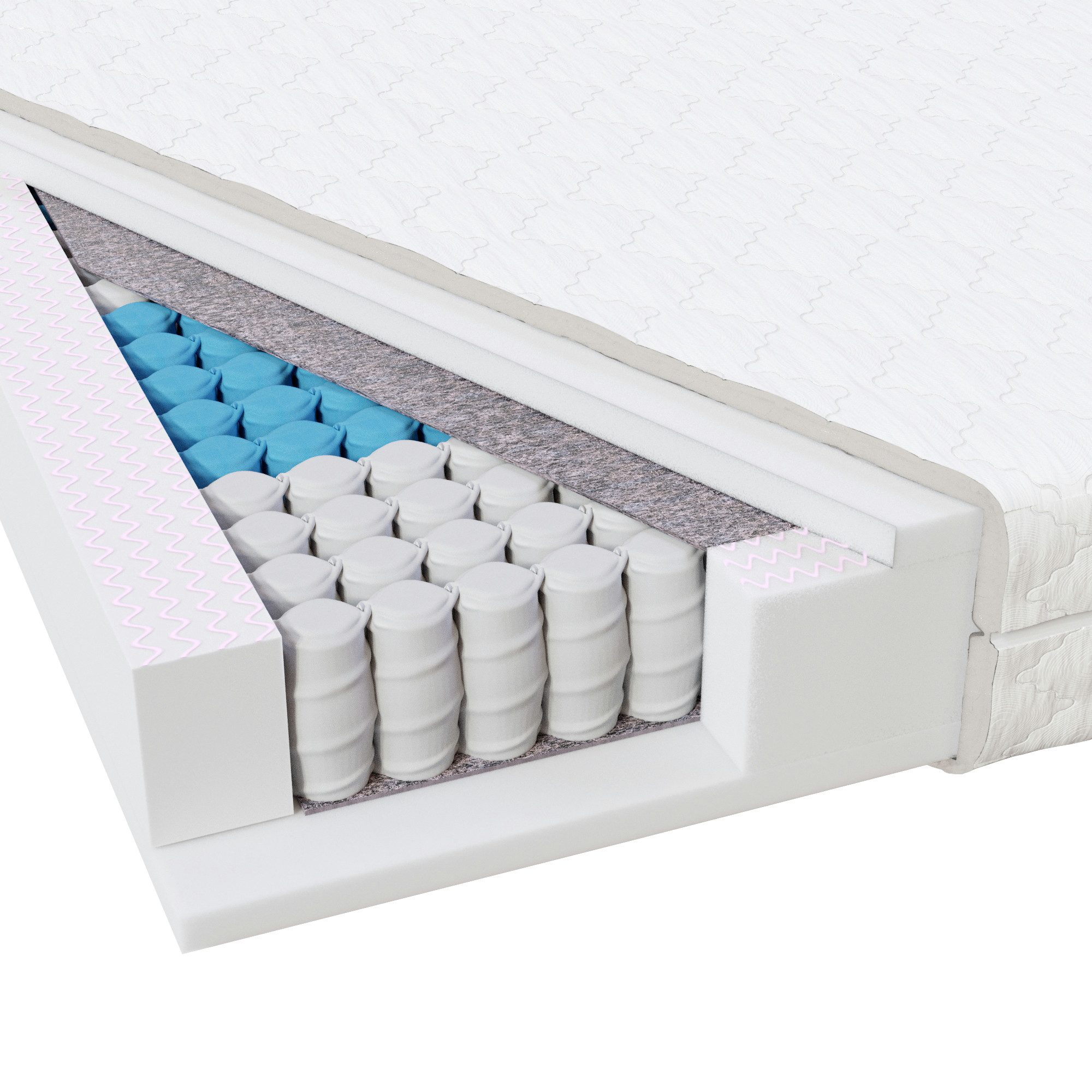 Taschenfederkernmatratze MEDIC PLUS, MSS e.K., 21 cm hoch, Tonnentaschenfed günstig online kaufen