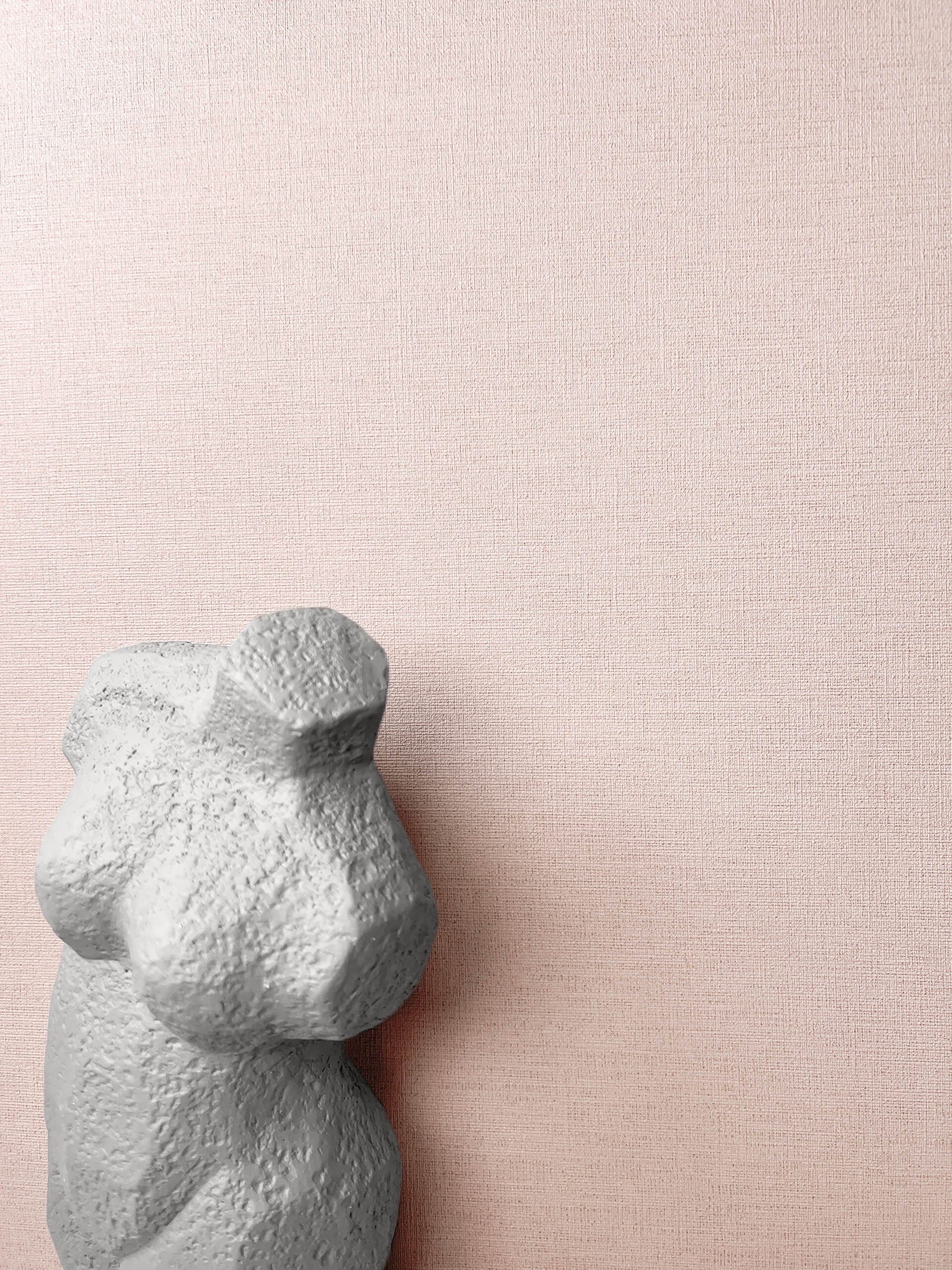 Newroom Vliestapete, Rosa Tapete Uni Unifarbe - Unitapete Strukturtapete Al günstig online kaufen