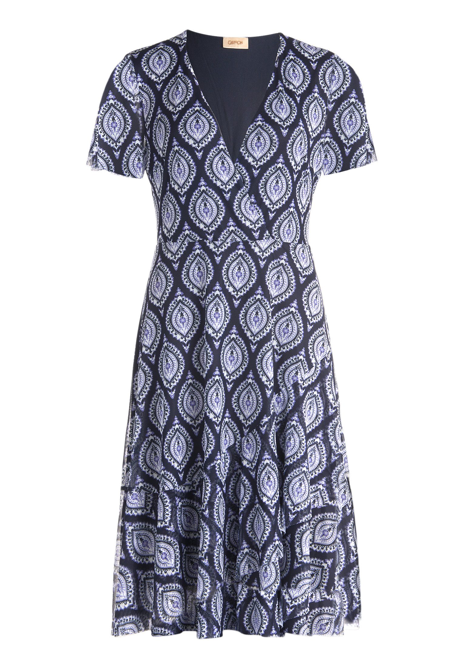 Cartoon Volantkleid Damen mit Rüschen