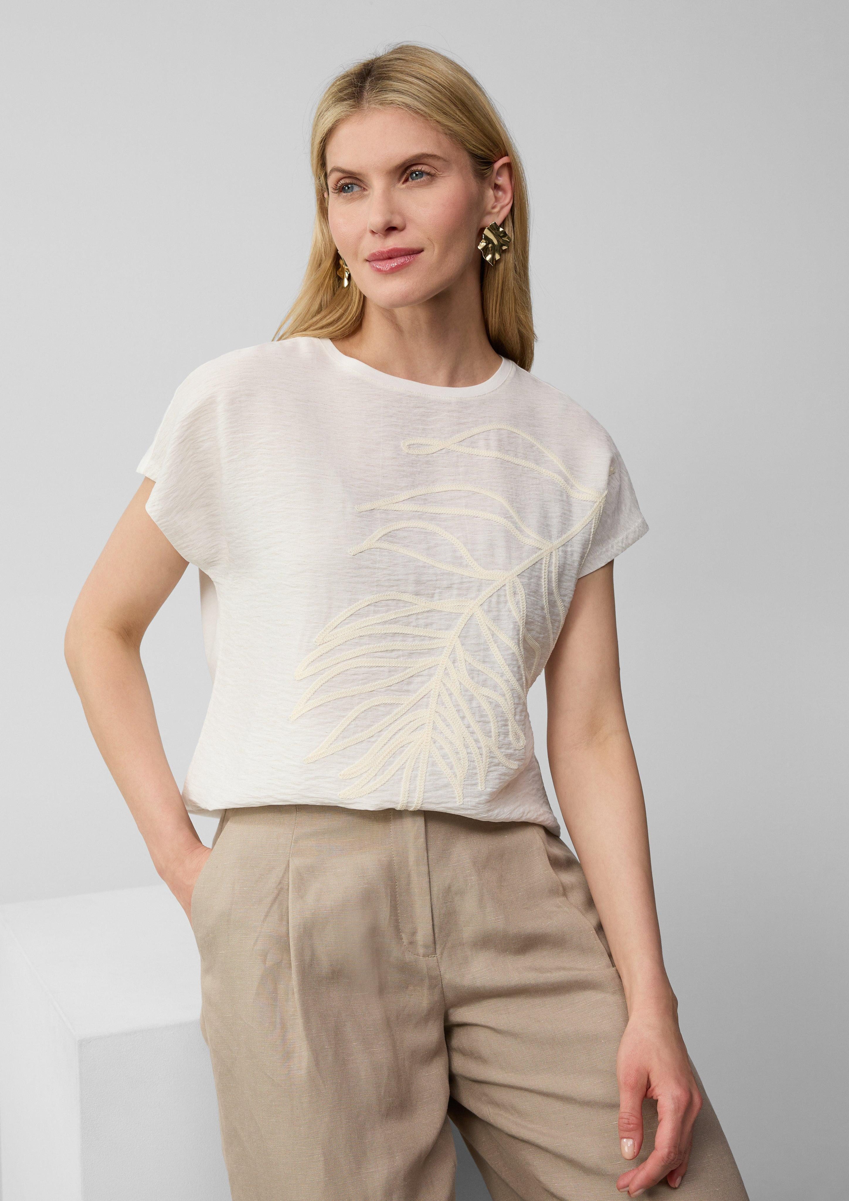 s.Oliver BLACK LABEL Kurzarmshirt Blusenshirt aus günstig online kaufen