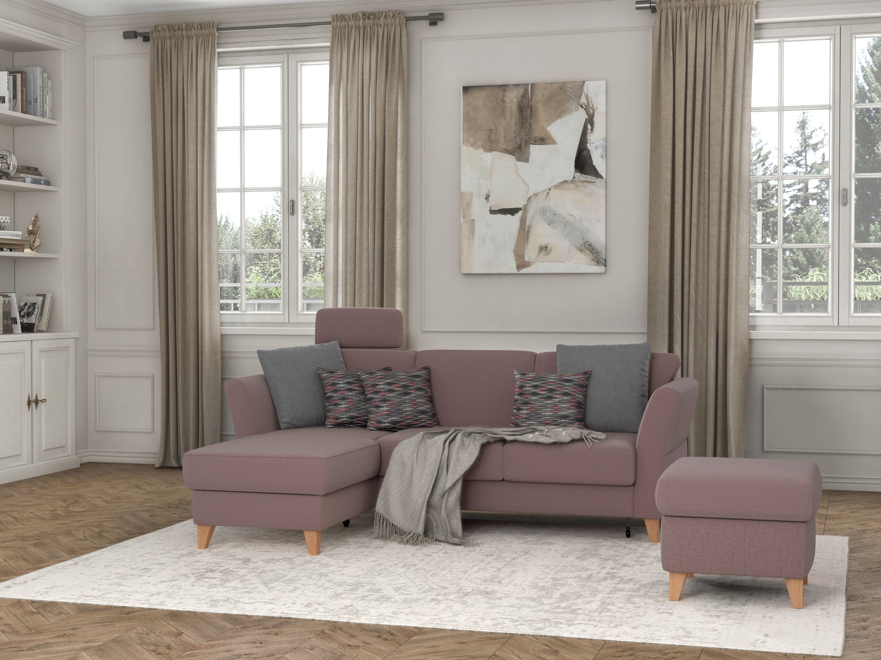 sit&more Ecksofa Visby L-Form, Wahlweise mit günstig online kaufen