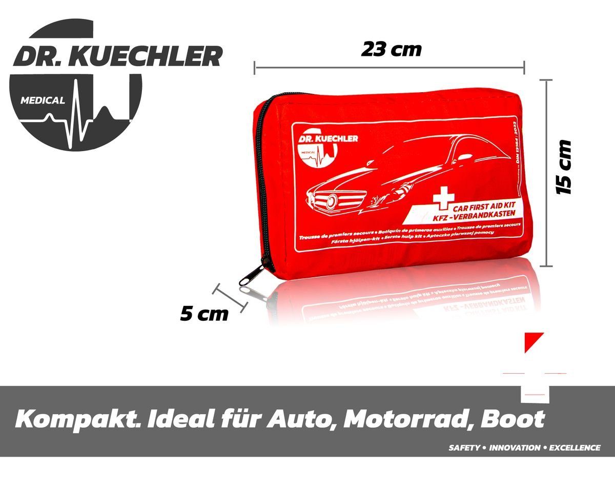 DR.KUECHLER MEDICAL KFZ-Verbandtasche Qualitäts- KFZ Verbandstasche, Auto, PKW Verbandskasten 2023