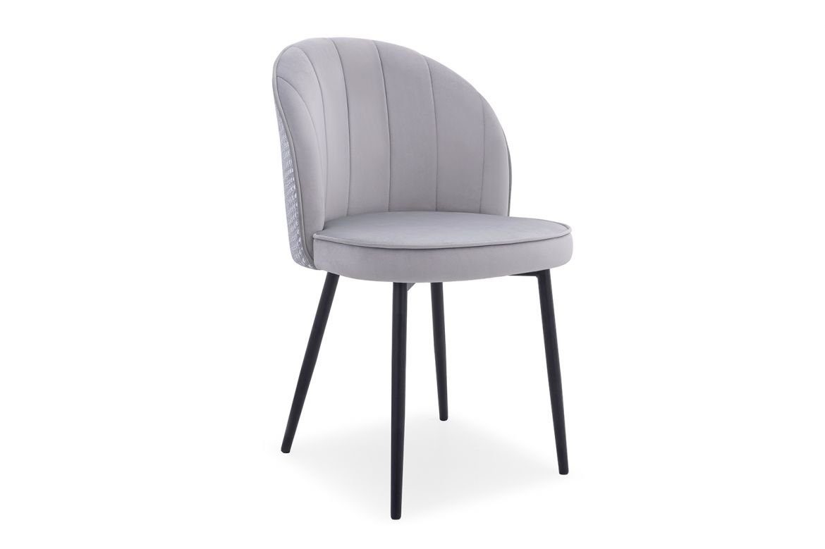 Stühle Sessel Design Luxus JVmoebel Bürostuhl Modern Esszimmerstuhl Stühl Grau Stuhl, Polsterstuhl