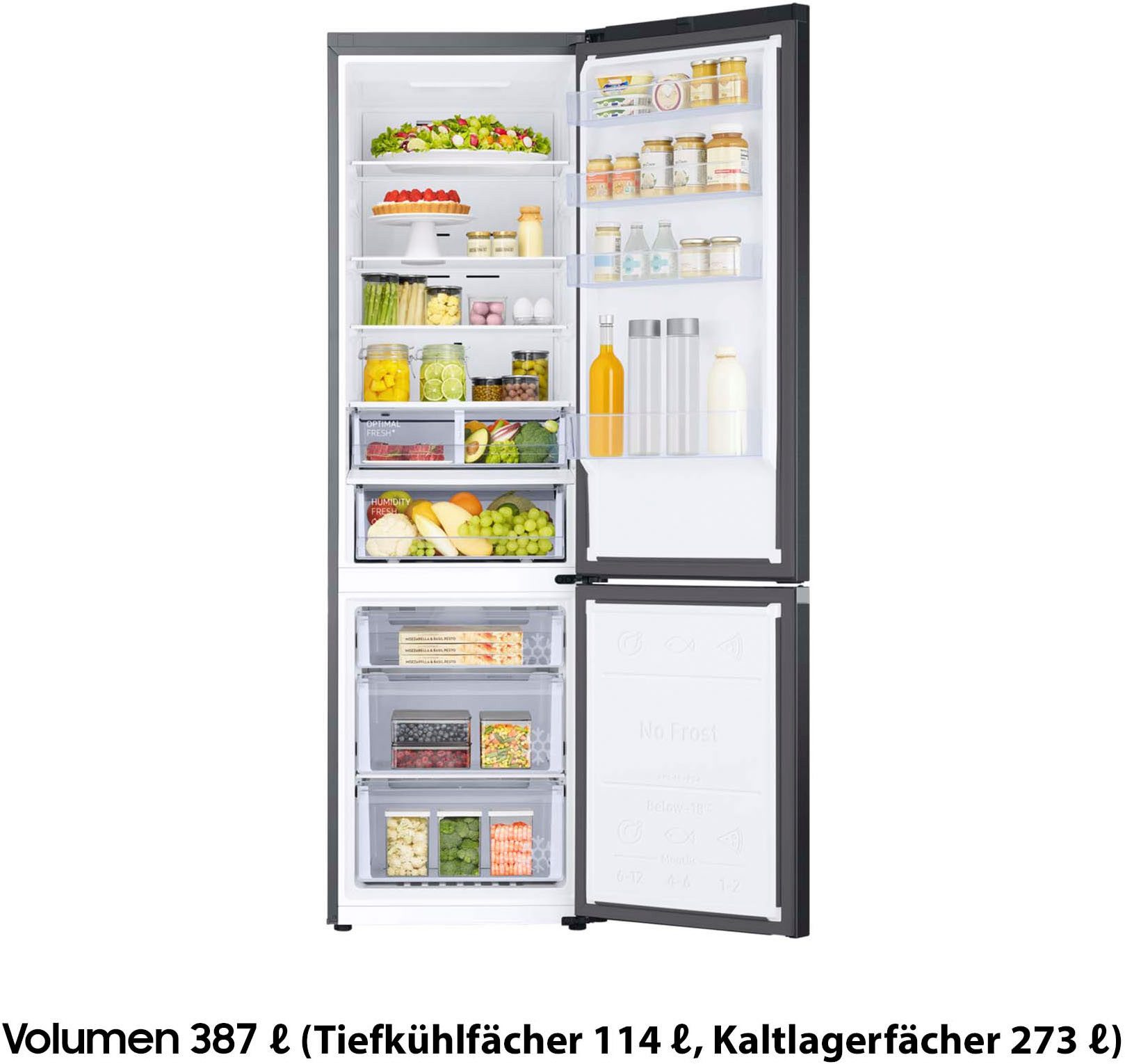 Samsung Kühl-/Gefrierkombination 7000 Serie RL38T607BB1, 203 cm hoch, 59,5 cm breit