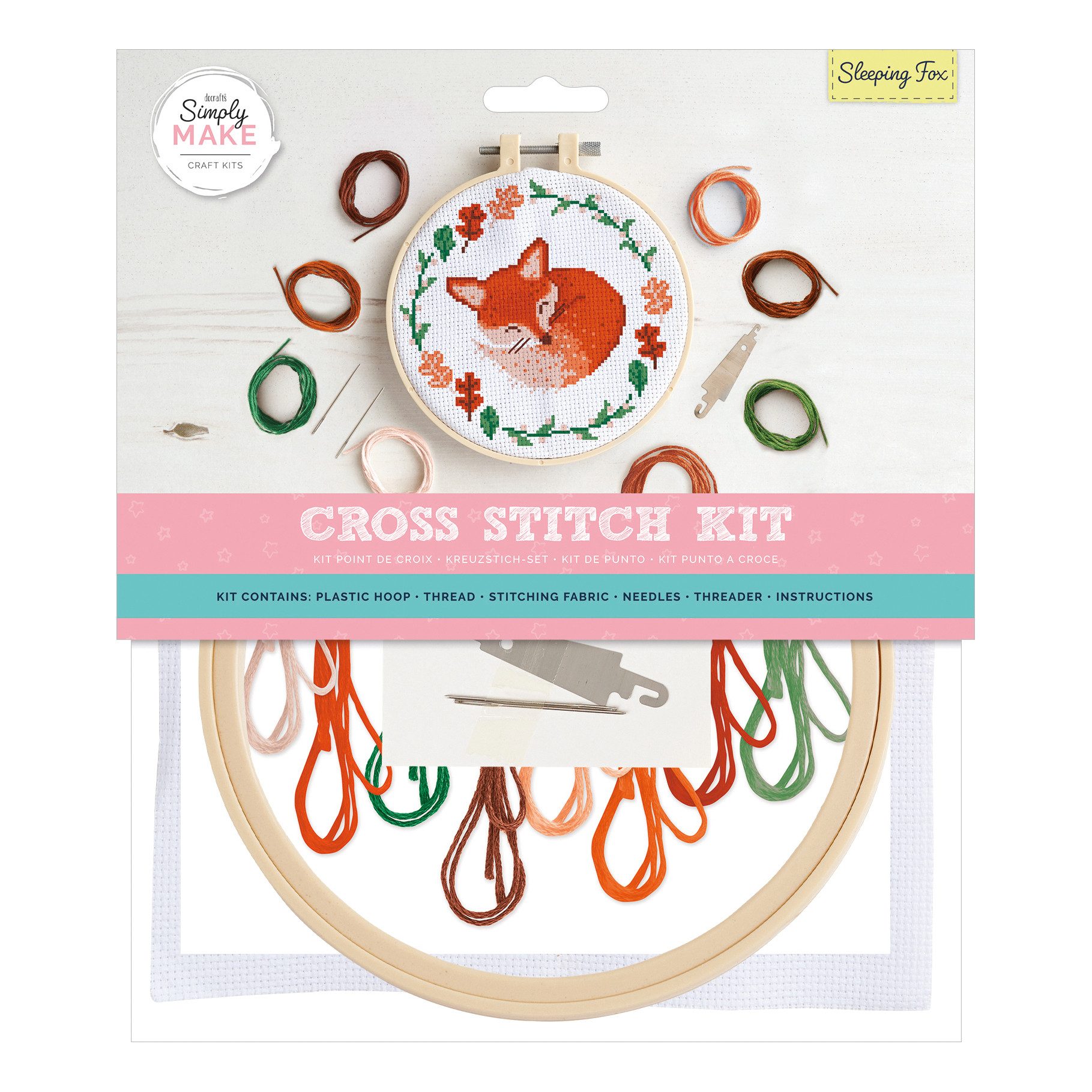 docrafts Kreativset Cross Stitch Kit, Komplettmaterial