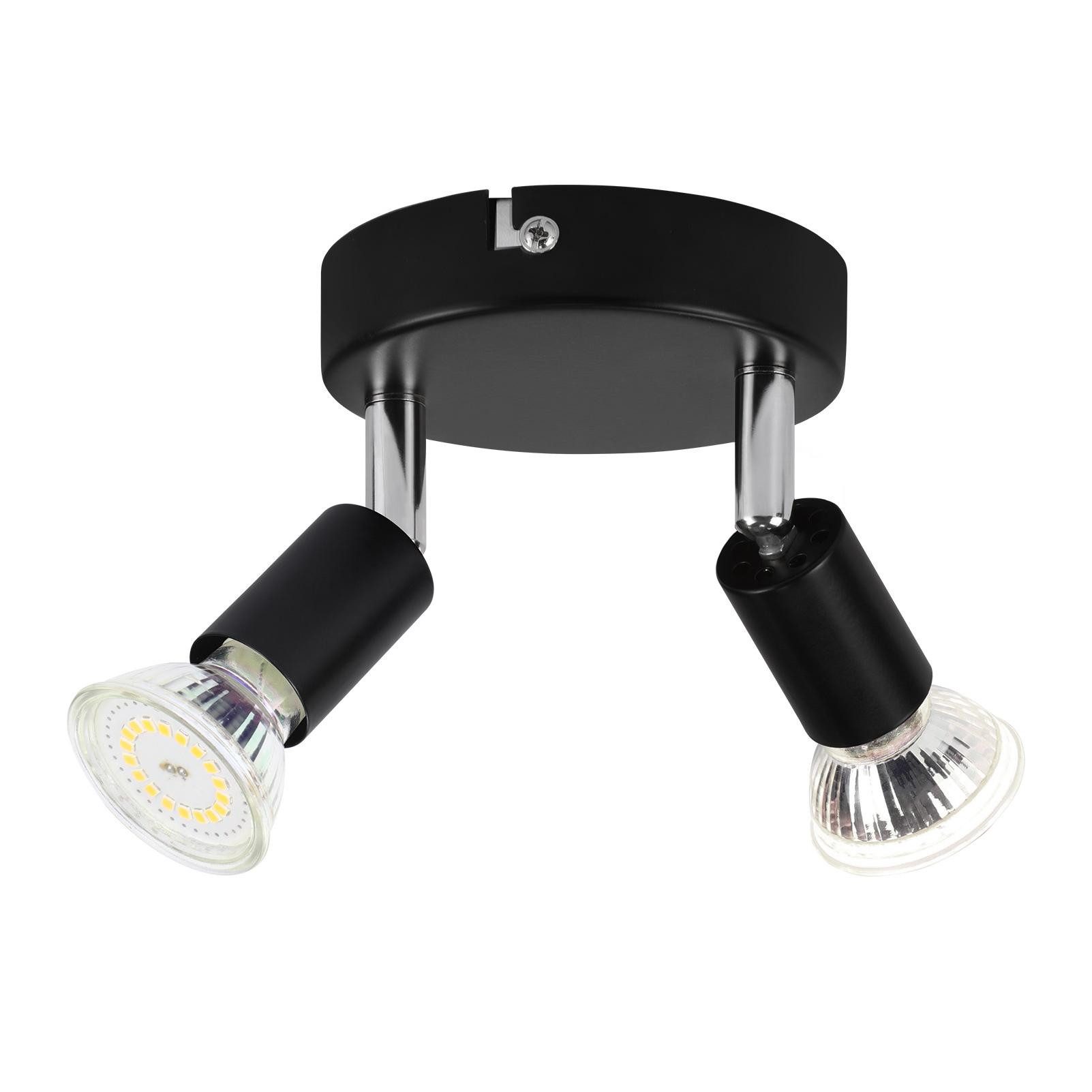 Nettlife Deckenstrahler 1/2/3/4/6 Flammig Schwarz Deckenspot günstig online kaufen