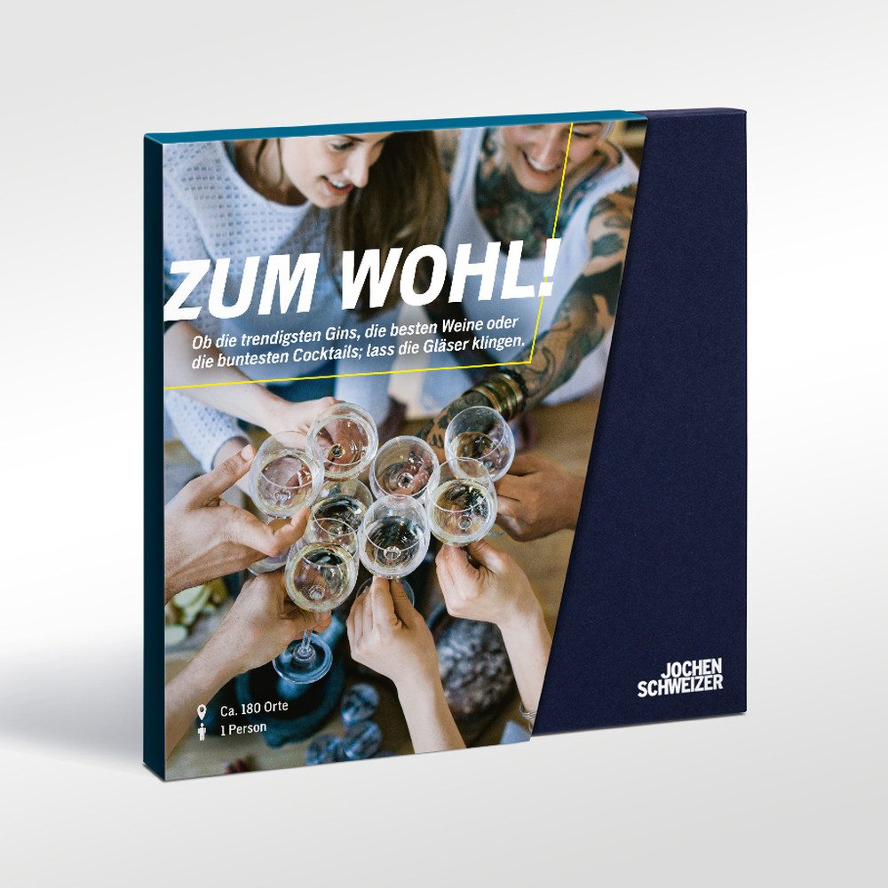 Jochen Schweizer Erlebnisgutschein Geschenkbox Zum Wohl, Hochprozentiges Genußpaket