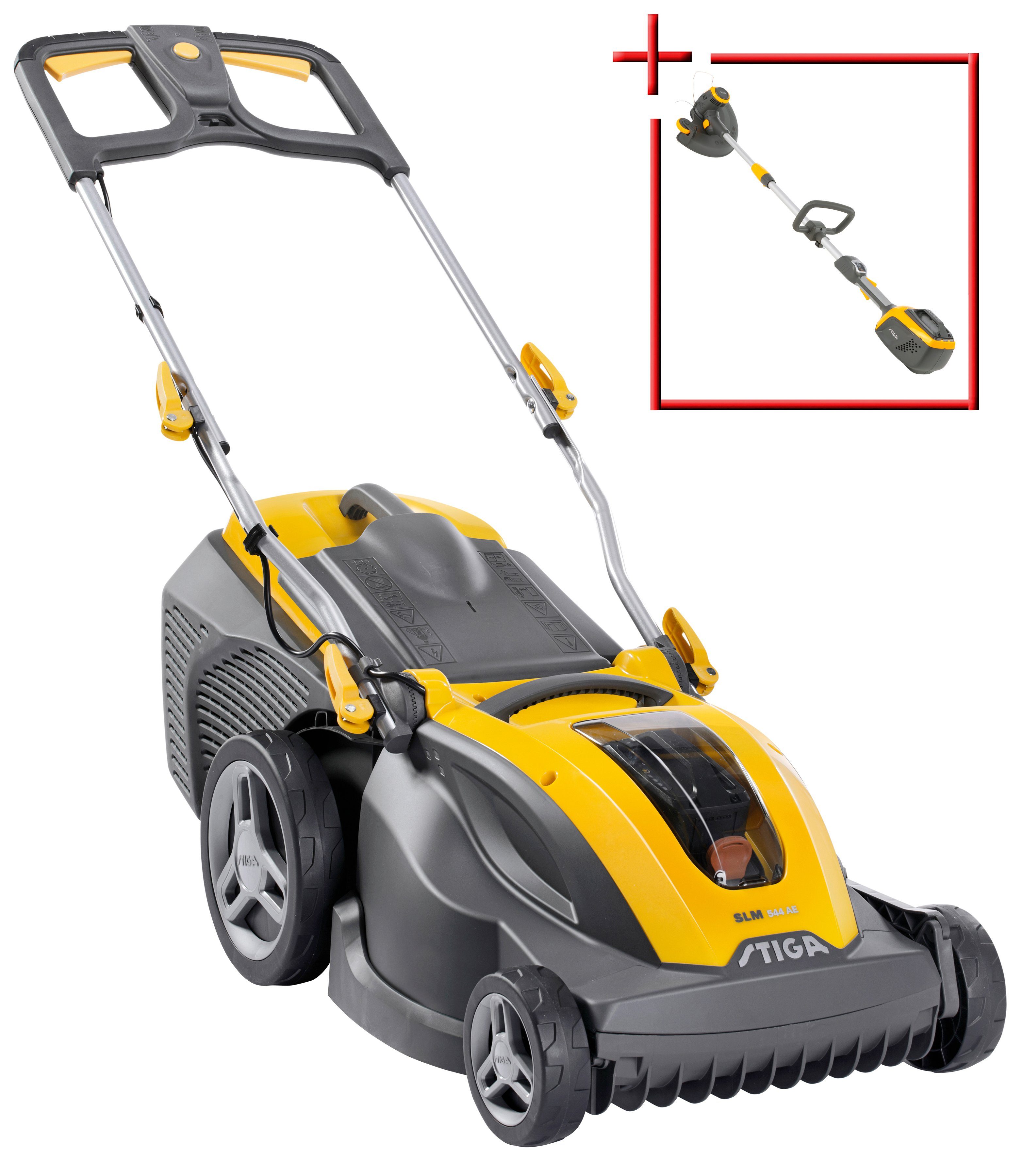 STIGA AkkuRasenmäher »SLM 544 AE«, 42 cm Schnittbreite, mit Akku und