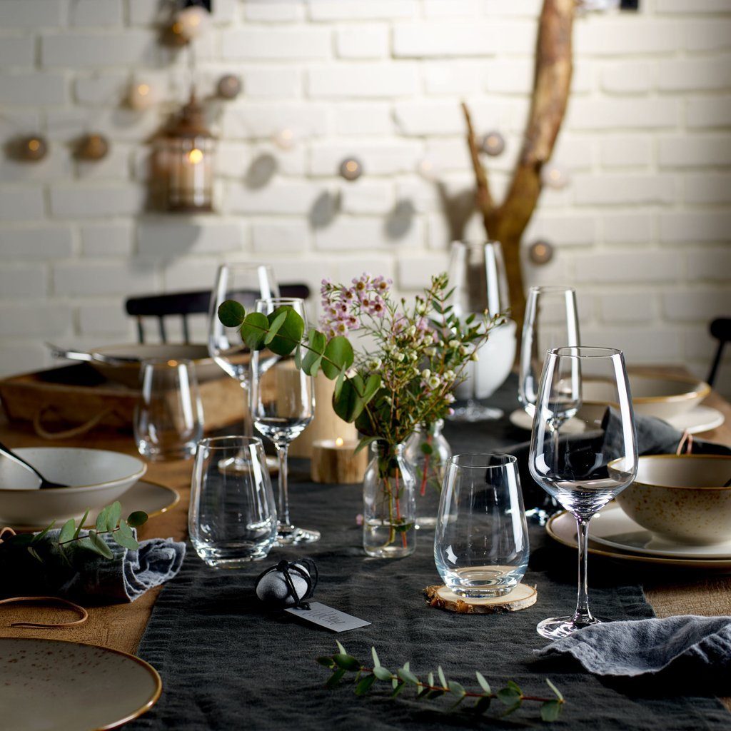 like. by Villeroy & Boch Rotweinglas Essential Rotweinglas, 4 Stück 226mm, 4-tlg., Glas, Kristallglas, spülmaschinenfest, Made in Germany