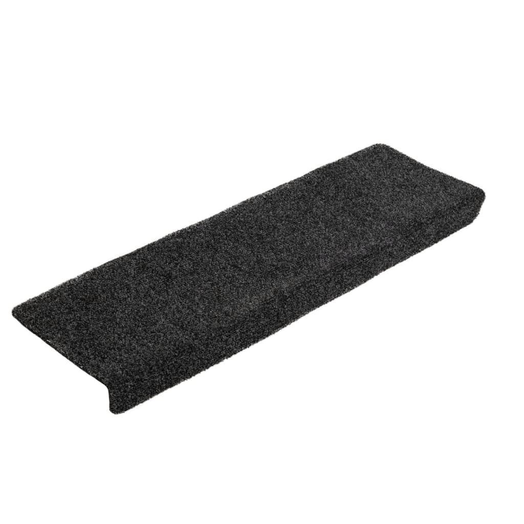 Stufenmatte Stufenmatten Selbstklebend 5 Stk. 65x21x4 cm Dunkelgrau Rechteckiger R