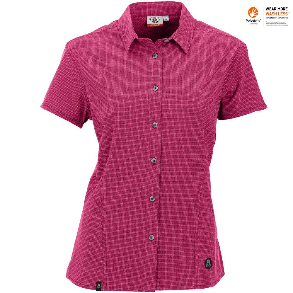 Kurzarmshirt Maul - Agile 3XT - Damen Outdoor Bluse elastisch, lila
