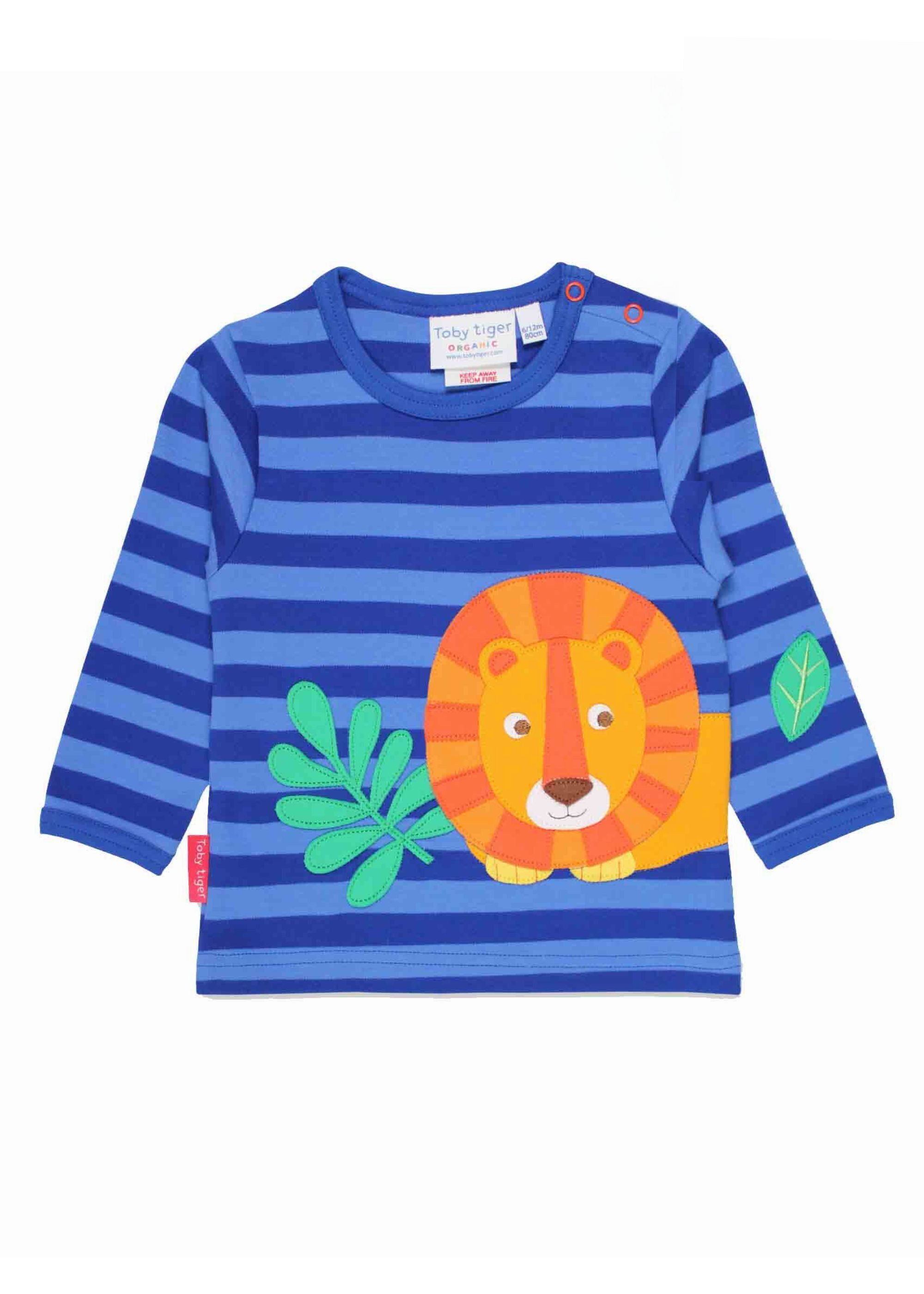 Langarmshirt Langarmshirt mit Löwen Applikation