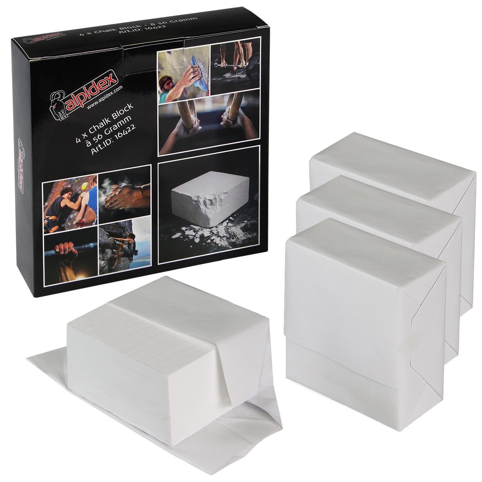 ALPIDEX Grip-Pulver ALPIDEX 4 x Chalk Block 56 g