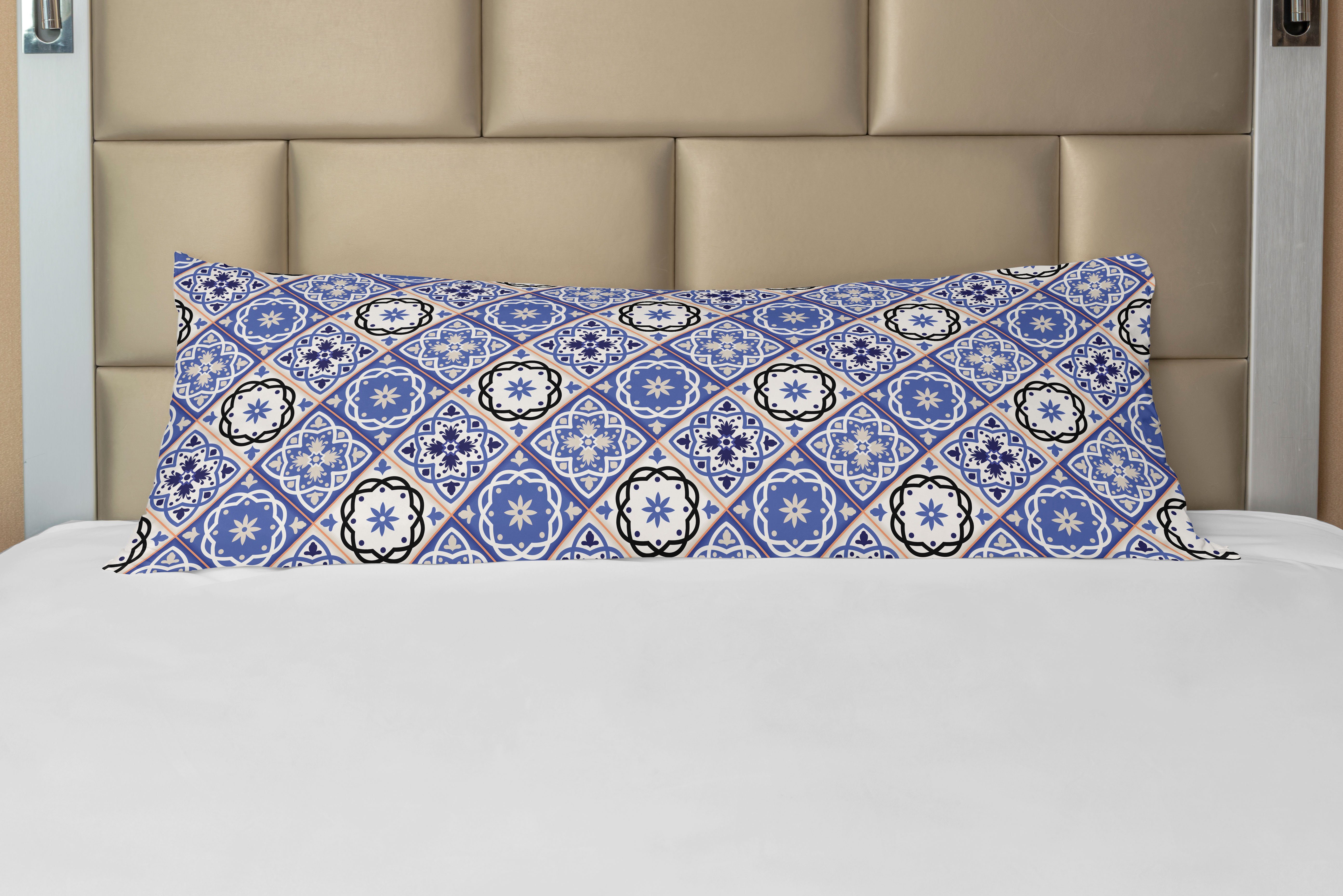 Seitenschläferkissenbezug Deko-Akzent Langer Kissenbezug, Abakuhaus, marokkanisch Geometrische Azulejo Entwurf
