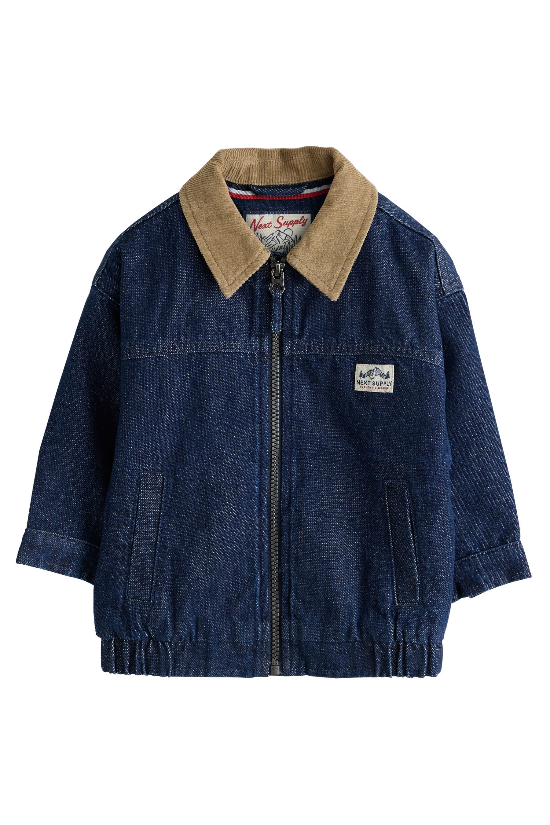 Next Blouson Jacke mit Cordkragen (1-St)