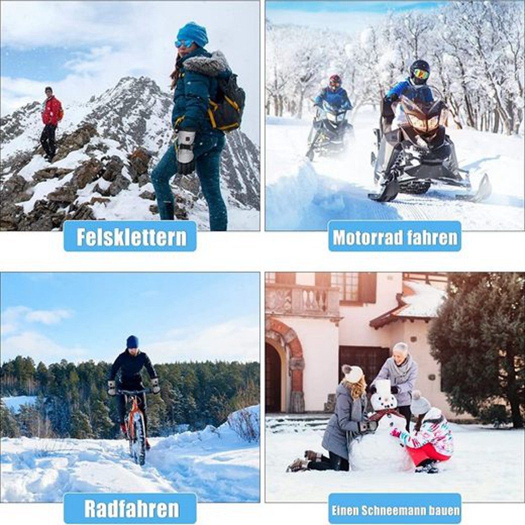 Beheizte Handschuhe TUABUR Outdoor-Reithandschuhe Multisporthandschuhe Winterskifahren