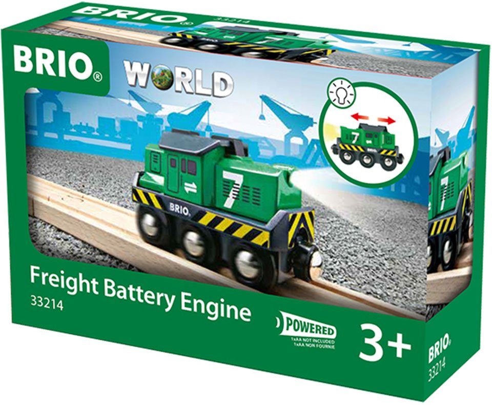 BRIO® Spielzeug-Eisenbahn BRIO® WORLD, Batterie Frachtlok, mit Lichtfunktion; Made in Europe
