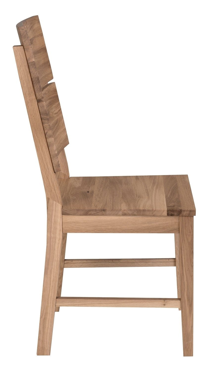 G+K Möbelvertriebs GmbH Holzstuhl KAI, Wildeichenholz massiv geölt, B 44 x H 90 x T 52 cm