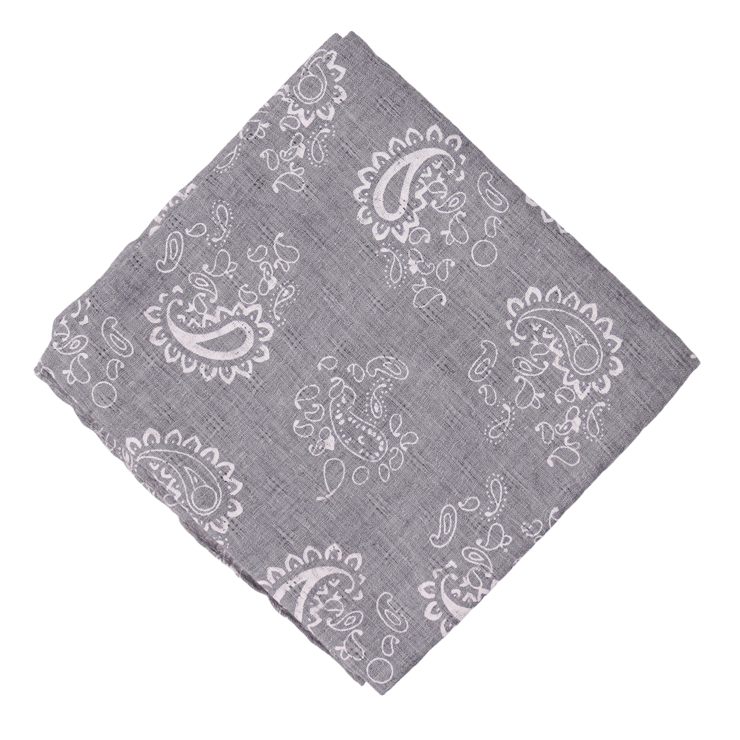 MIRROSI Nickituch ierecktuch ca. 60 × 60 cm, wunderschönes Paisley-Muster, Damen Halstuch ideal für Frühling, Sommer oder Herbst