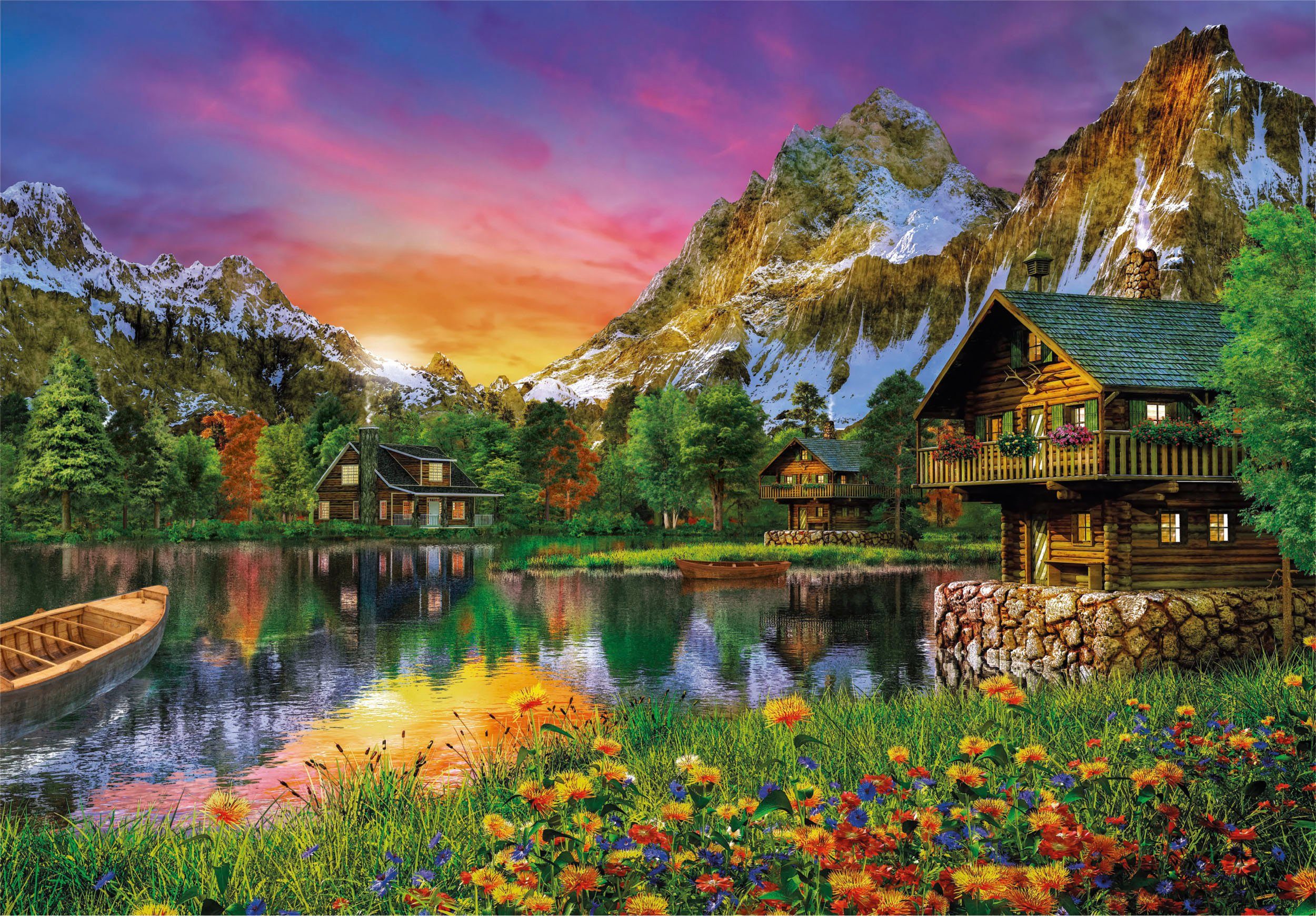 Clementoni® Puzzle High Quality Collection, See in den Alpen, 6000 Puzzlete günstig online kaufen