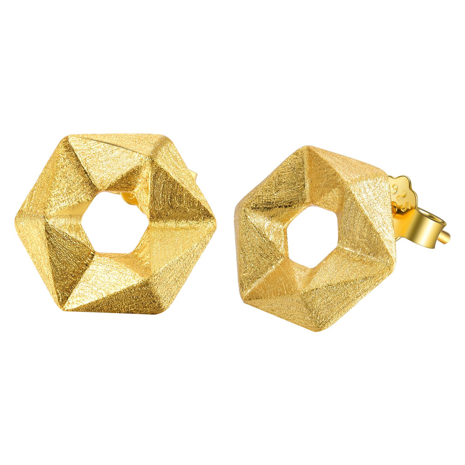 Runde Perlé Paar Ohrstecker kleine Würfel geometrische Ohrstecker, handgefe günstig online kaufen