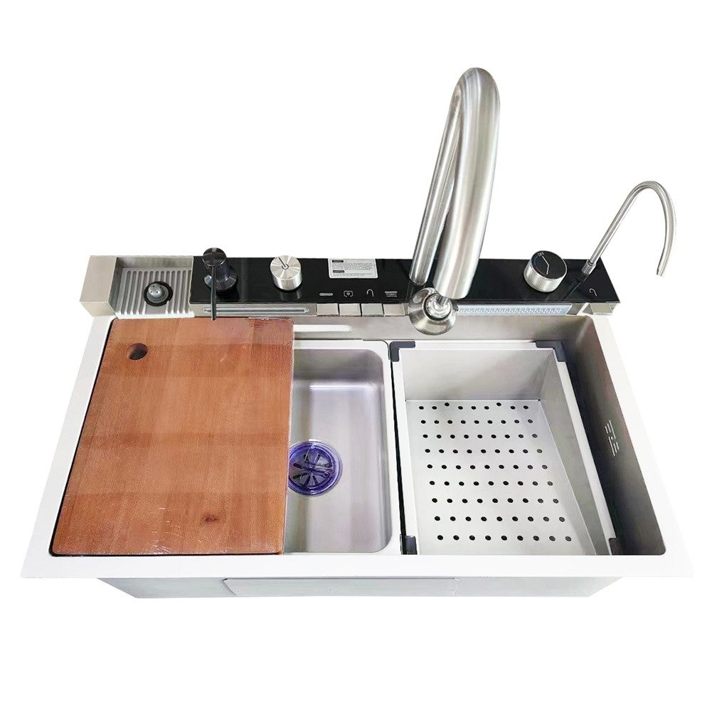 Faizee Home Küchenspüle Nano Innovative Wasserfall Geschirrspülbecken 75 x günstig online kaufen