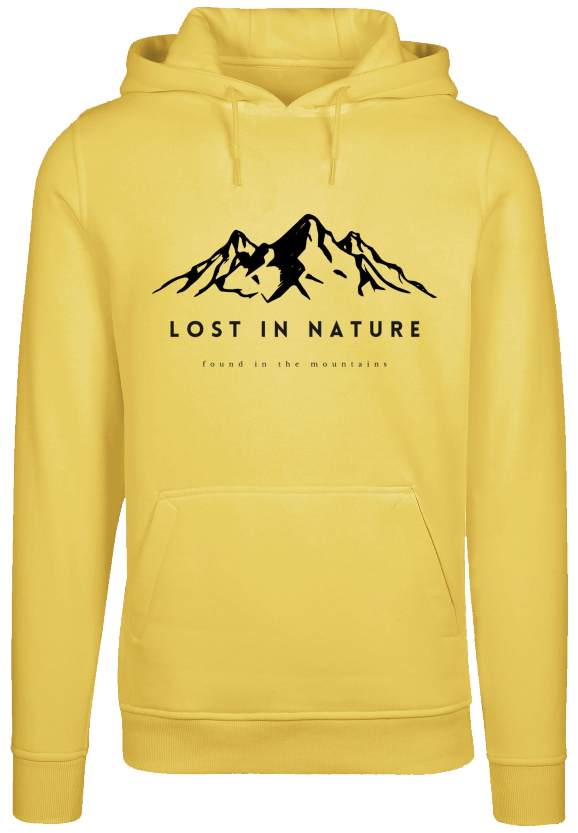 F4NT4STIC Kapuzenpullover Lost in nature Hoodie, Warm, Bequem taxi yellow