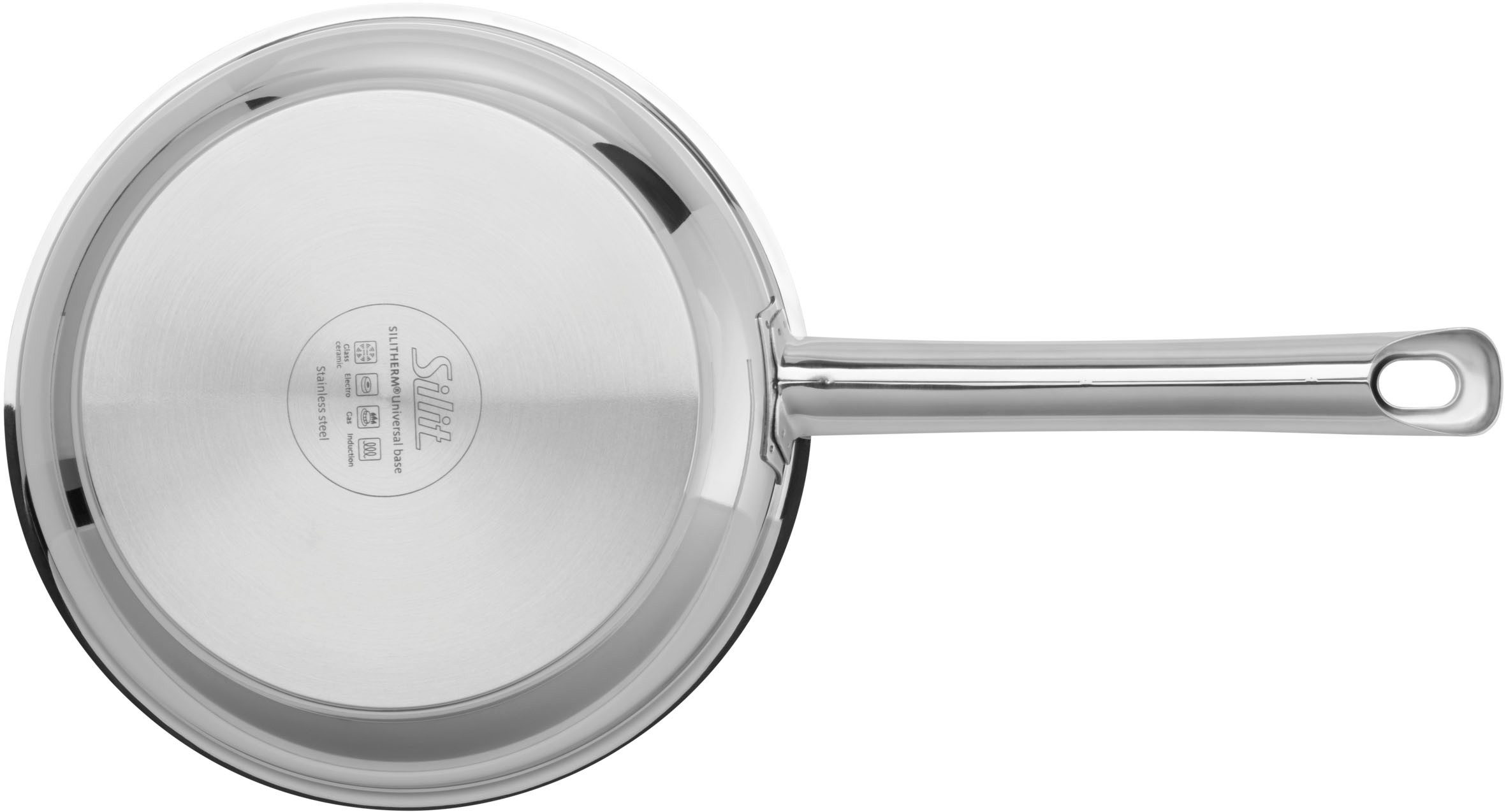 Silit Bratpfanne Calabria Induktion, Cromargan® Edelstahl Rostfrei 18/10 (1-tlg), Silitan Antihaftversiegelung, polierter Edelstahl, induktionsgeeignet – Bild 5 von 5
