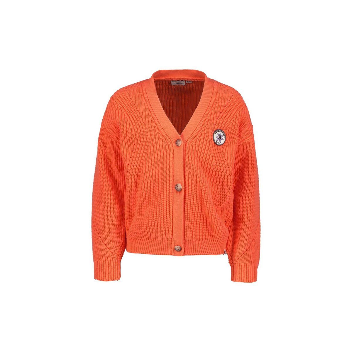 (1-tlg) Strickjacke textil Garcia orange passform