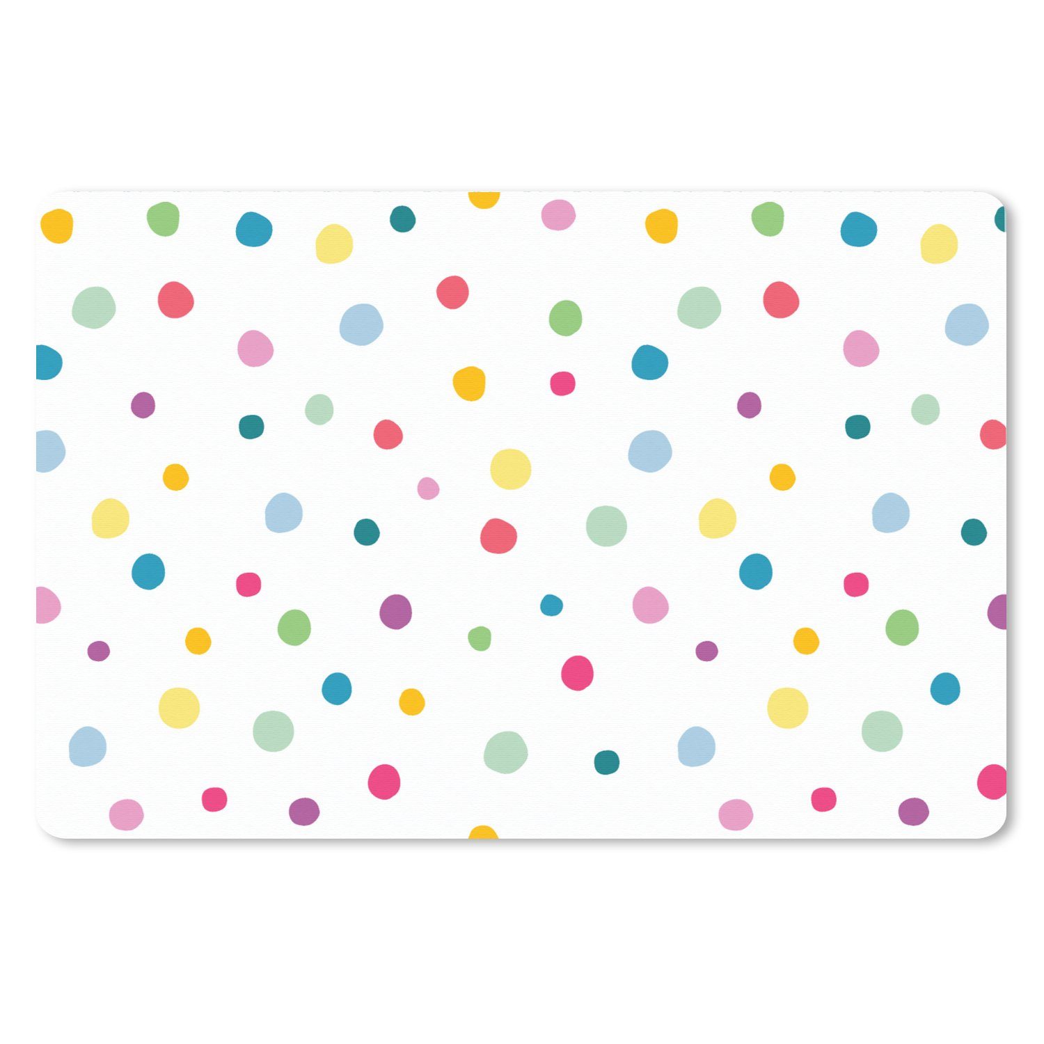 MuchoWow Mauspad Konfetti - Punkte - Muster (1-St), Mauspad XXL, Schreibtischunterlage groß, Gaming Setup, 90x60 cm