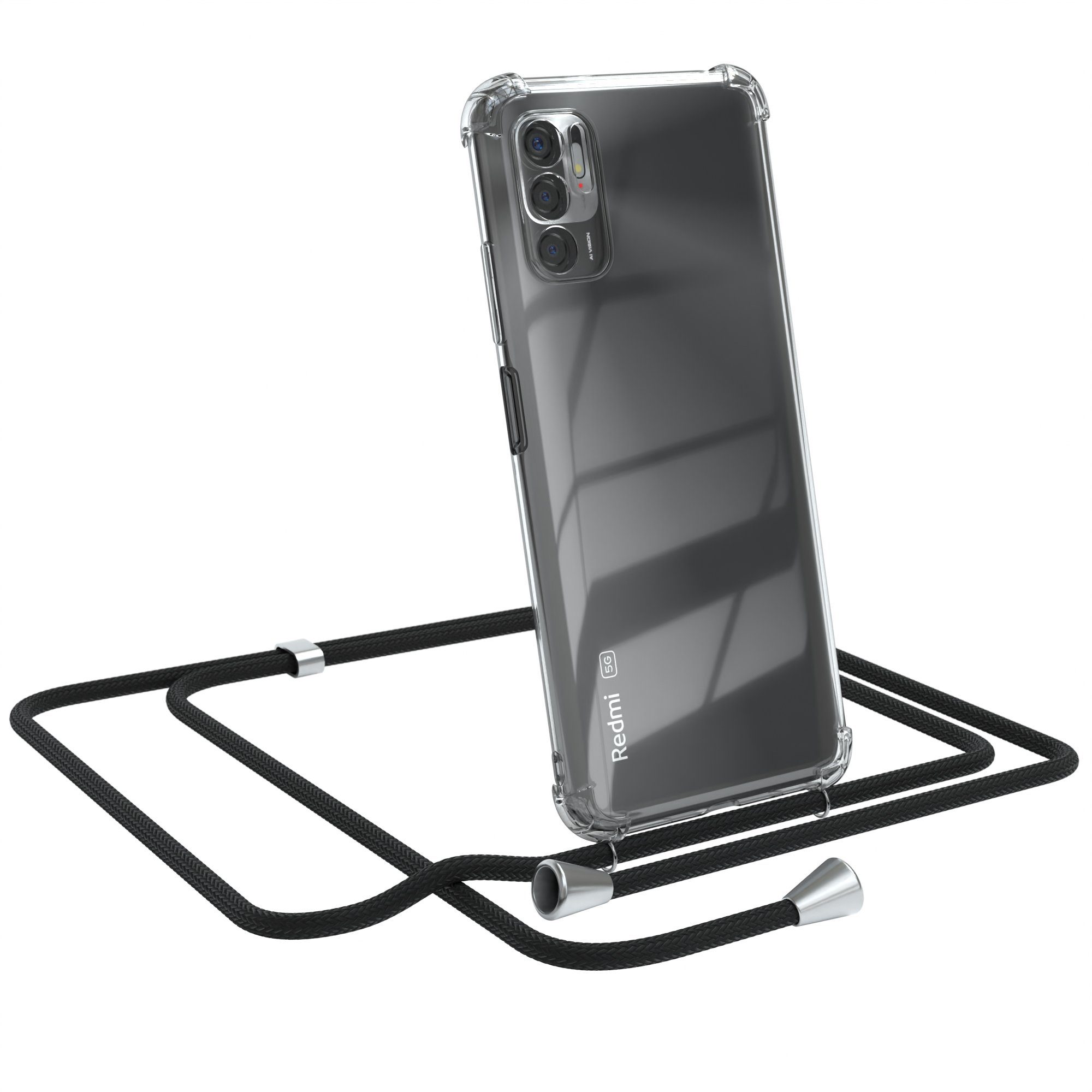 Handykette Hülle mit Kette für Xiaomi Redmi Note 10 5G