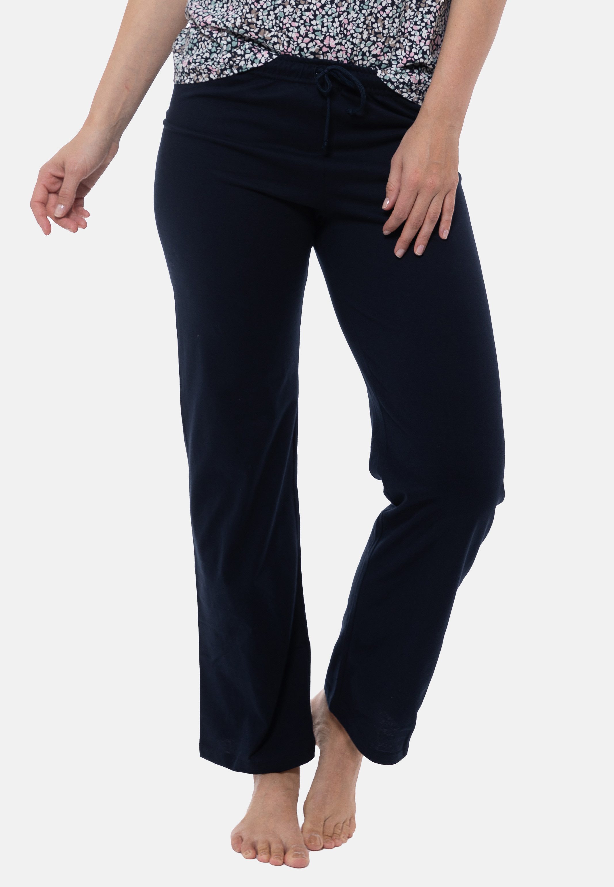 Ammann Schlafhose Mix & Match - Organic Cotton (1-tlg) Schlafanzug Hose Lang - Baumwolle - Loungehose aus 100% Bio Baumwolle