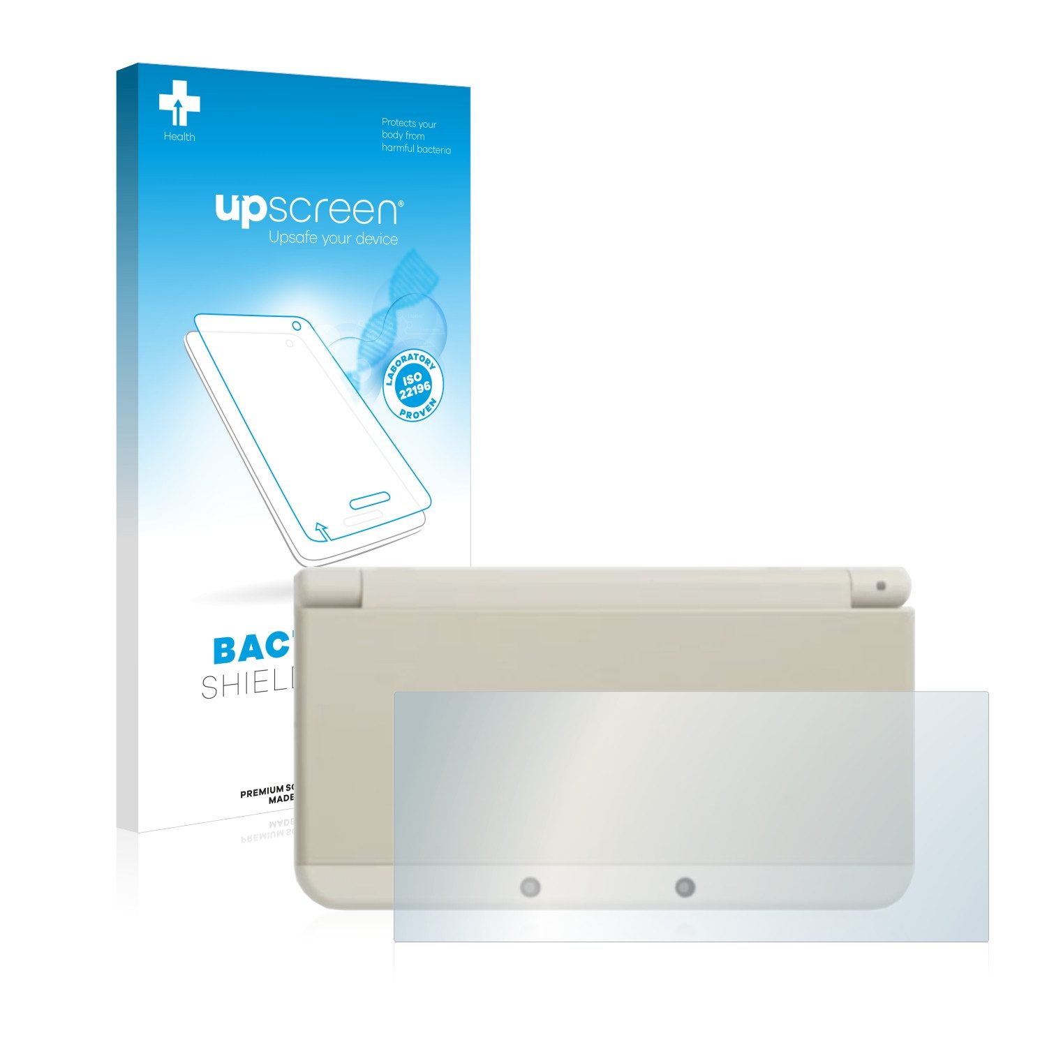 upscreen Schutzfolie für Nintendo New 3DS (Gehäuse), Displayschutzfolie, Folie Premium klar antibakteriell