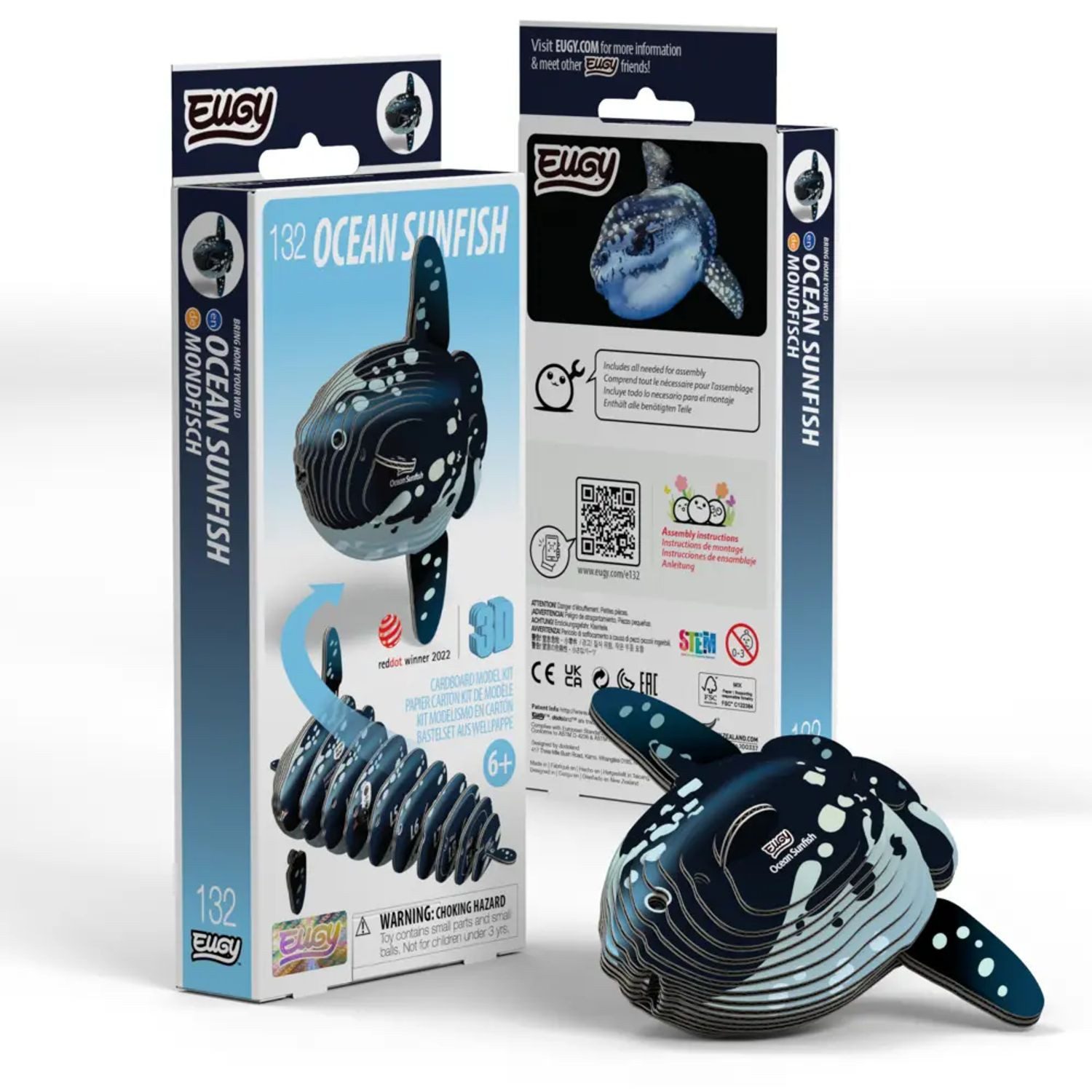 BrainBox Spiel EUGY - 3D Bastelset Mondfisch